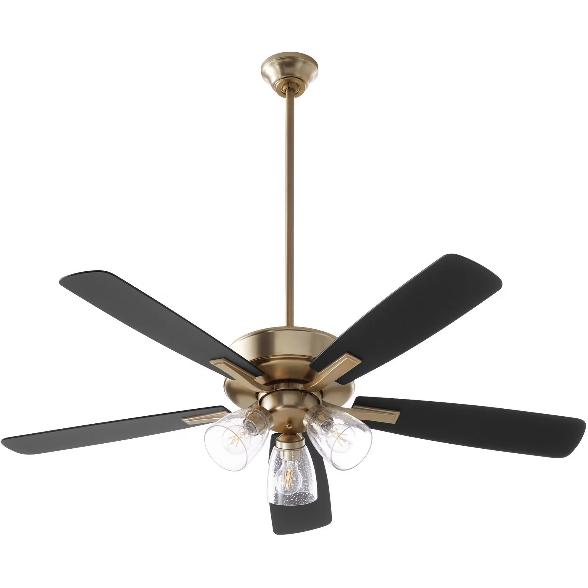 Professional Ceiling Fan with LED, Traditional, Ovation - No Shade Gold Model 89887E