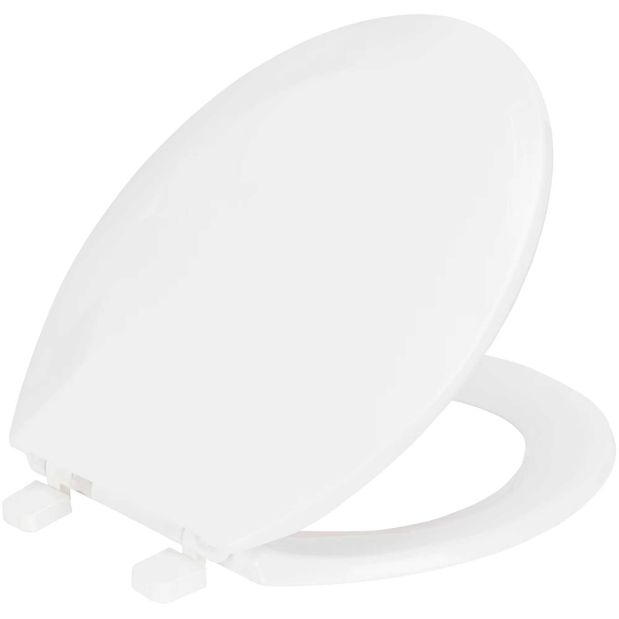 Essential Toilet Seats And Lid with Easy To Clean, White, Beveled Plastic Seat - White Plastic Model 5AF61A
