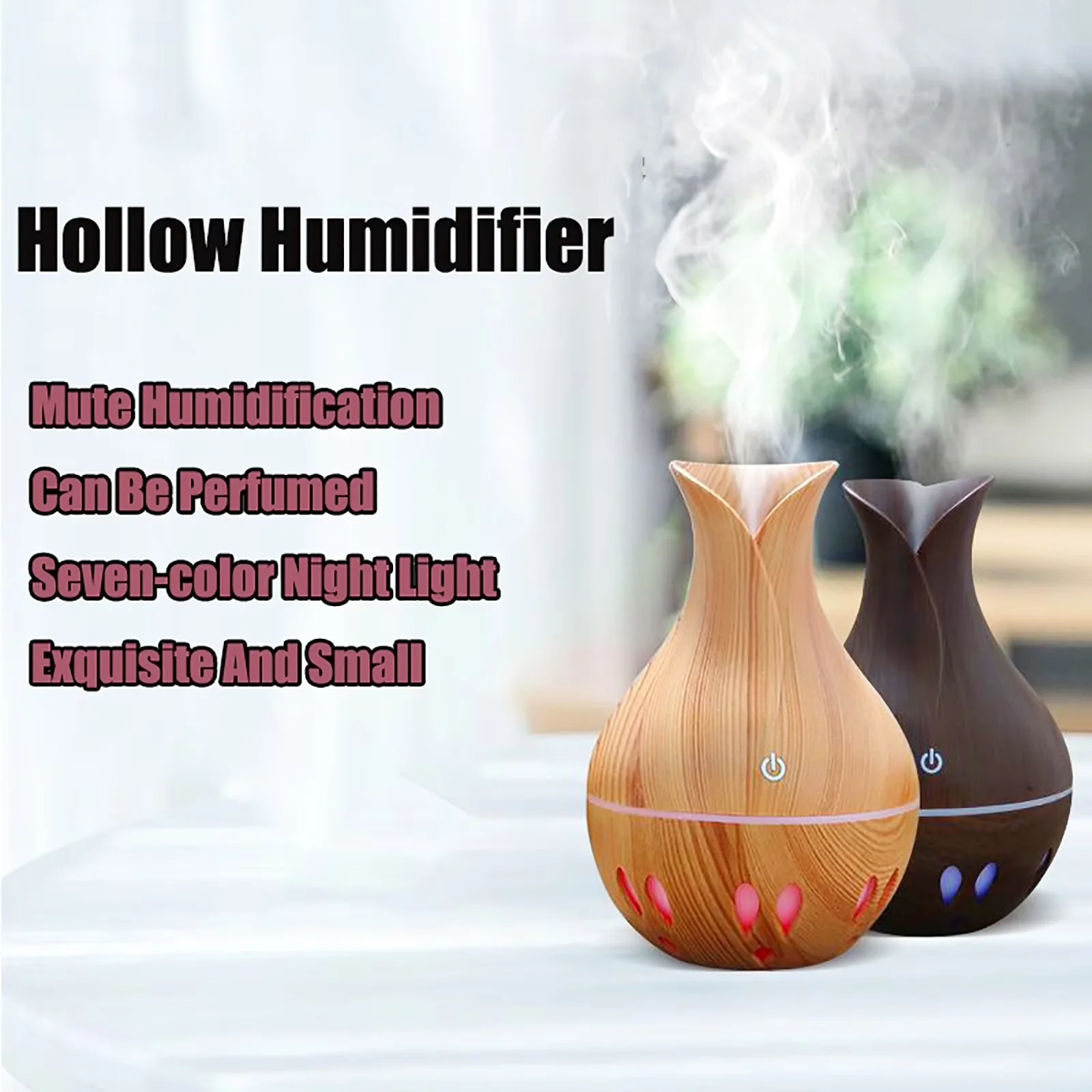 Compact Humidifier with LED, Automatic Shutoff, Essential Oil Diffusers - Abs Gold for Large Model 4A8325