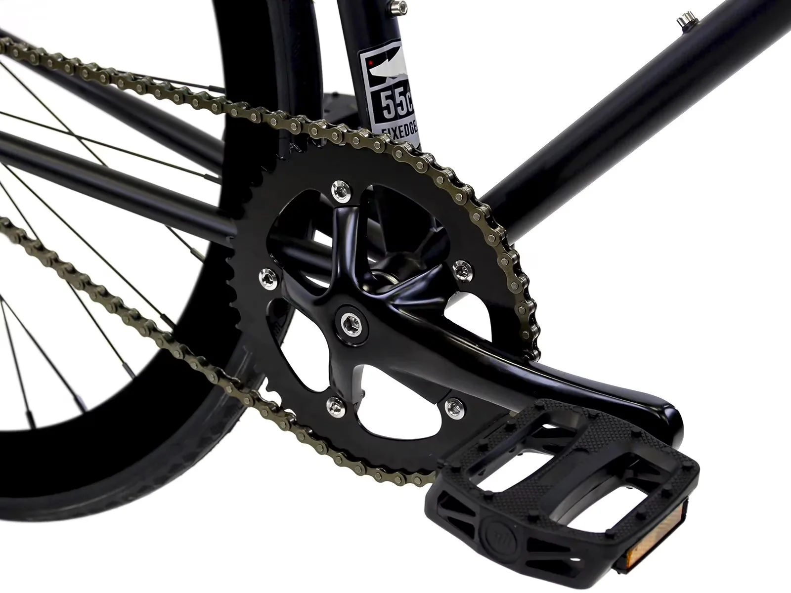Durable Road Bike with Adjustable Seat, Adjustable Height, Single Speed Fixie - Model D81C10