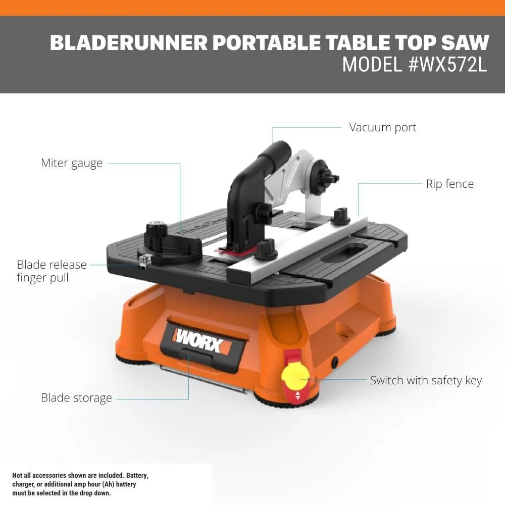Premium Power Saw with Adjustable - Black WX572L - Premium Collection Model 97423C