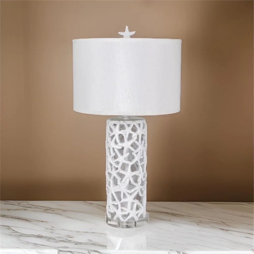 Durable Lamp Set with Material: Resin, Color: White, 3 Way Switch - White Model 62F0E7