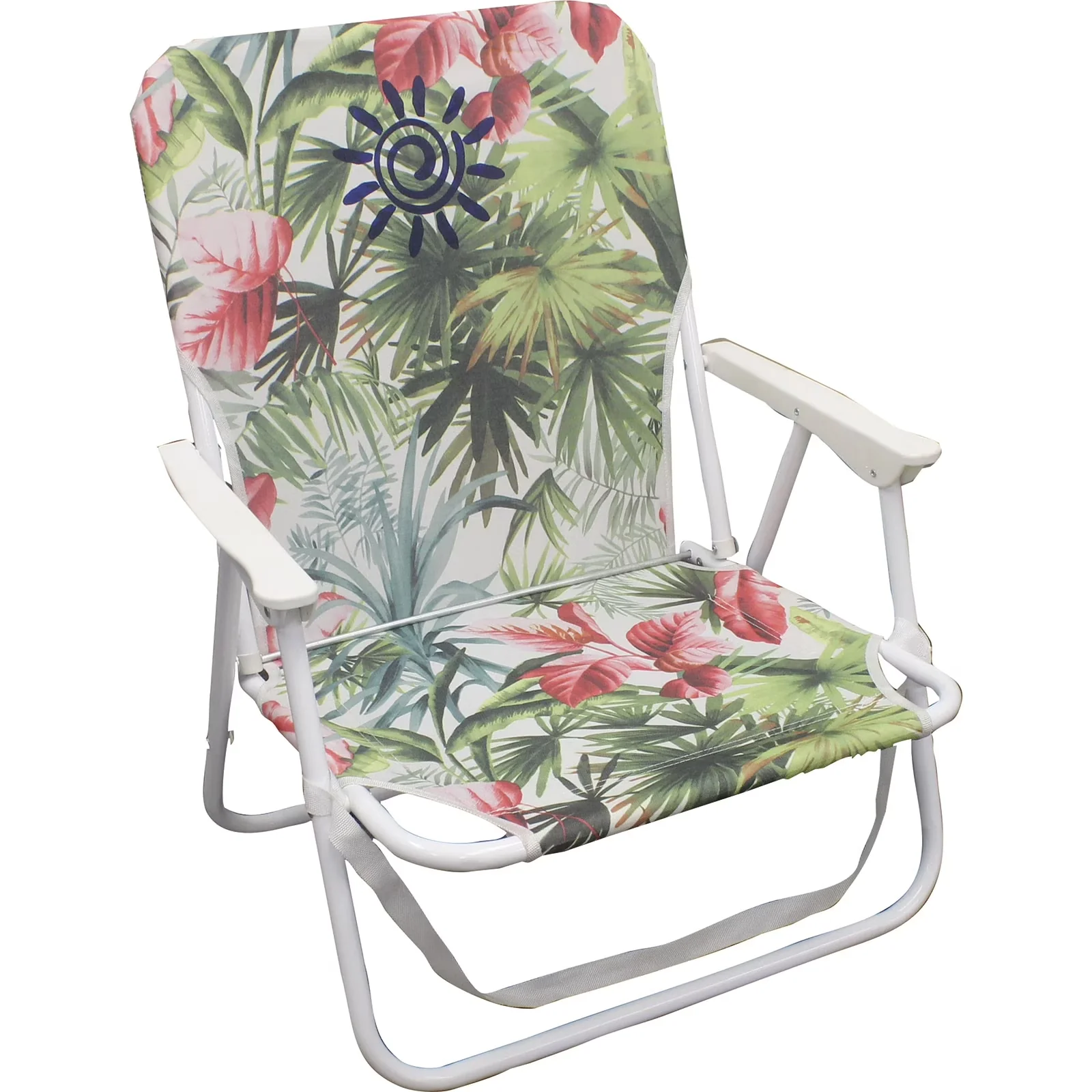 Essential Patio Chair with Folding, Durable and portable, Tropical fun in the sun design - Multicolor Model FA891B
