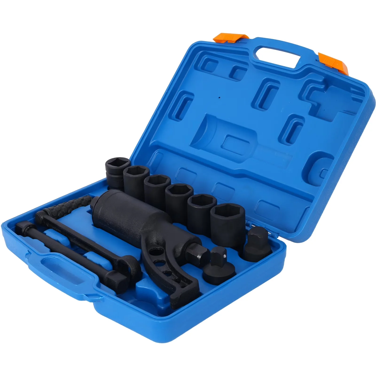 Modern Hand Tool Set with Heavy-Duty - Black#9 Steel 8pc - Compact and Portable Model 677CAF