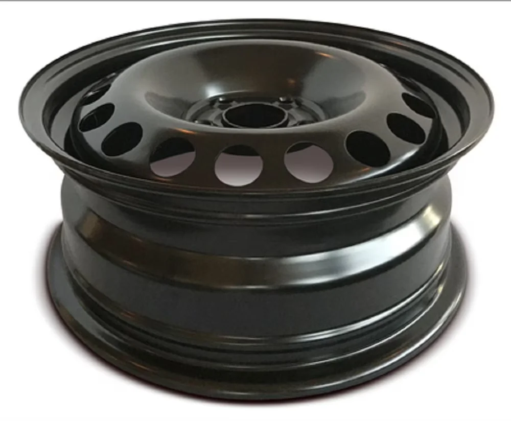 Stylish Wheels And Rim with New 15" Steel Wheel - Black Steel 06-14 - Essential Collection Model 15353F