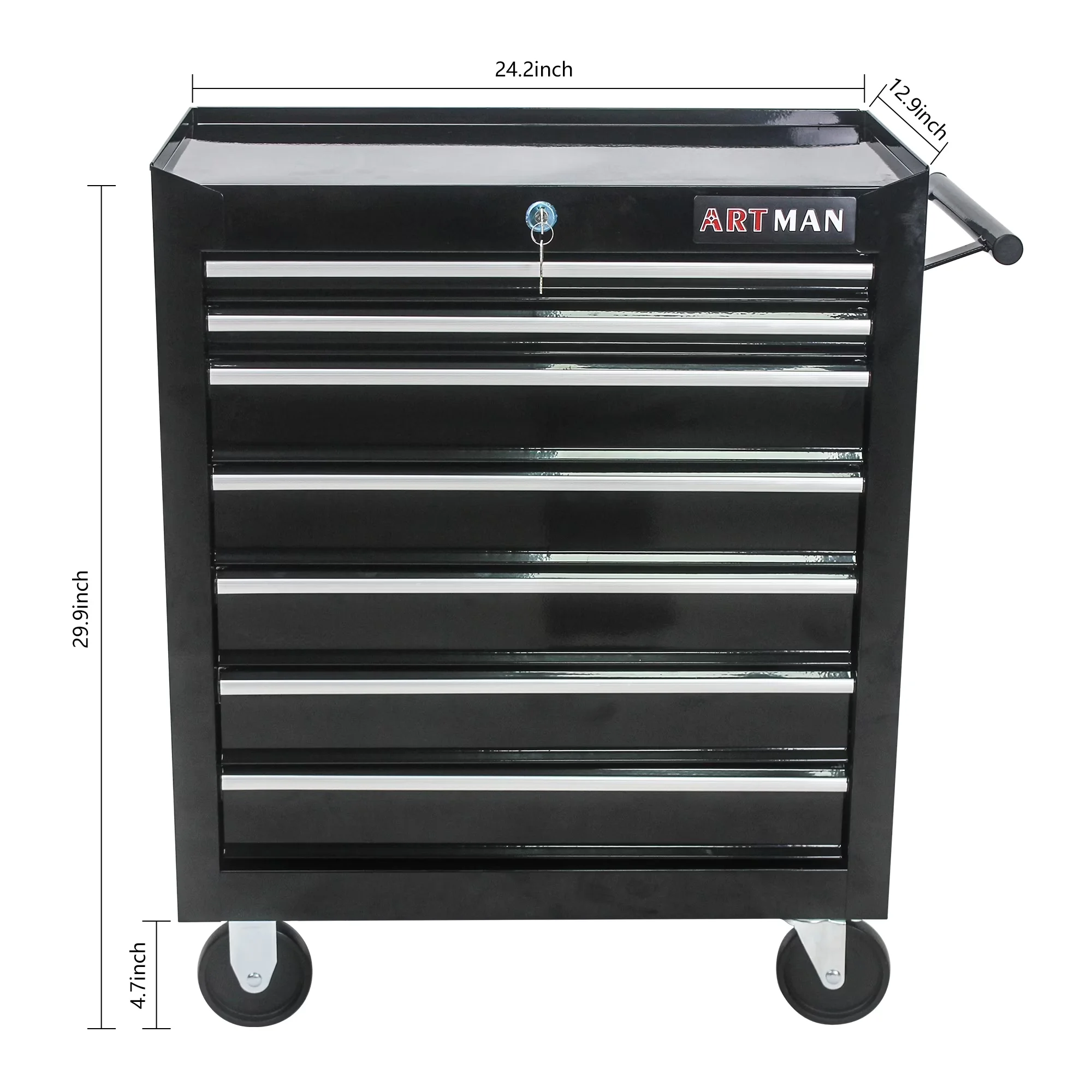 Reliable Toolstorage with Lockable, Black - Refer To Description Black Model 18D39D