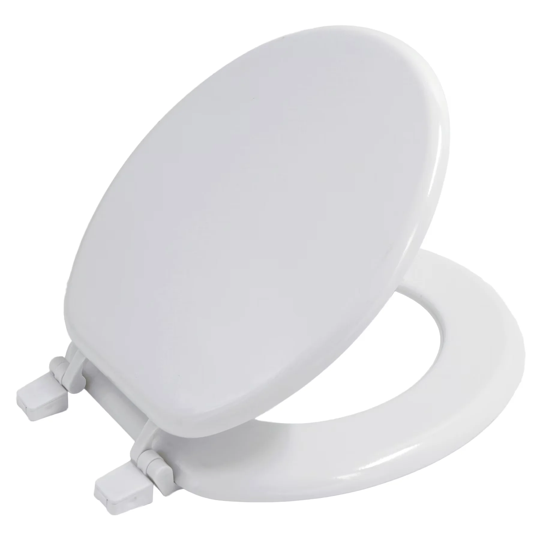 Toilet Seats And Lid Reliable with Molded Wood Seat, White, Single Seat - White Molded Wood Model BDF59A