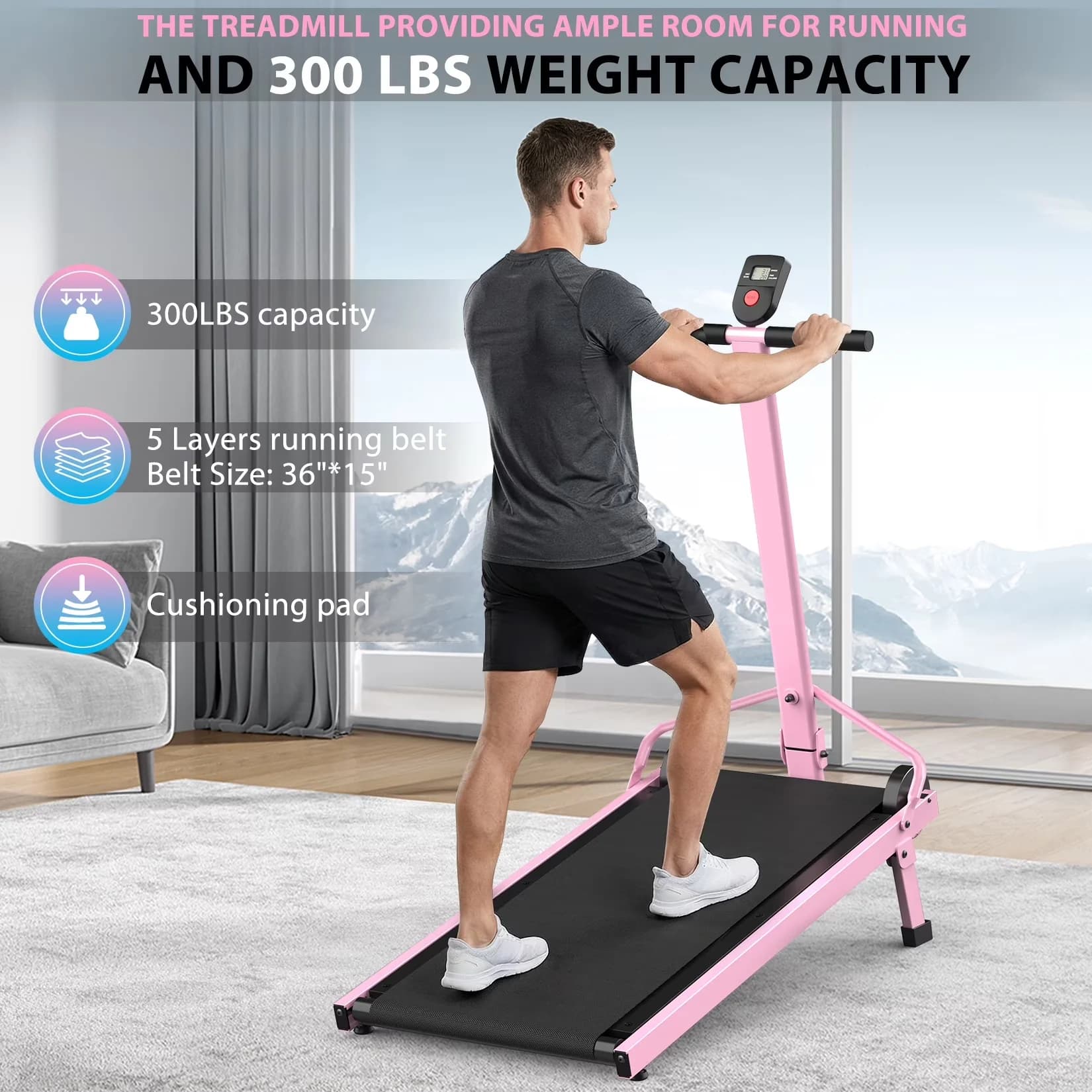 Essential Home Gym with Digital Display, Compact - Steel 15.75" for Home, Indoor Model A44940