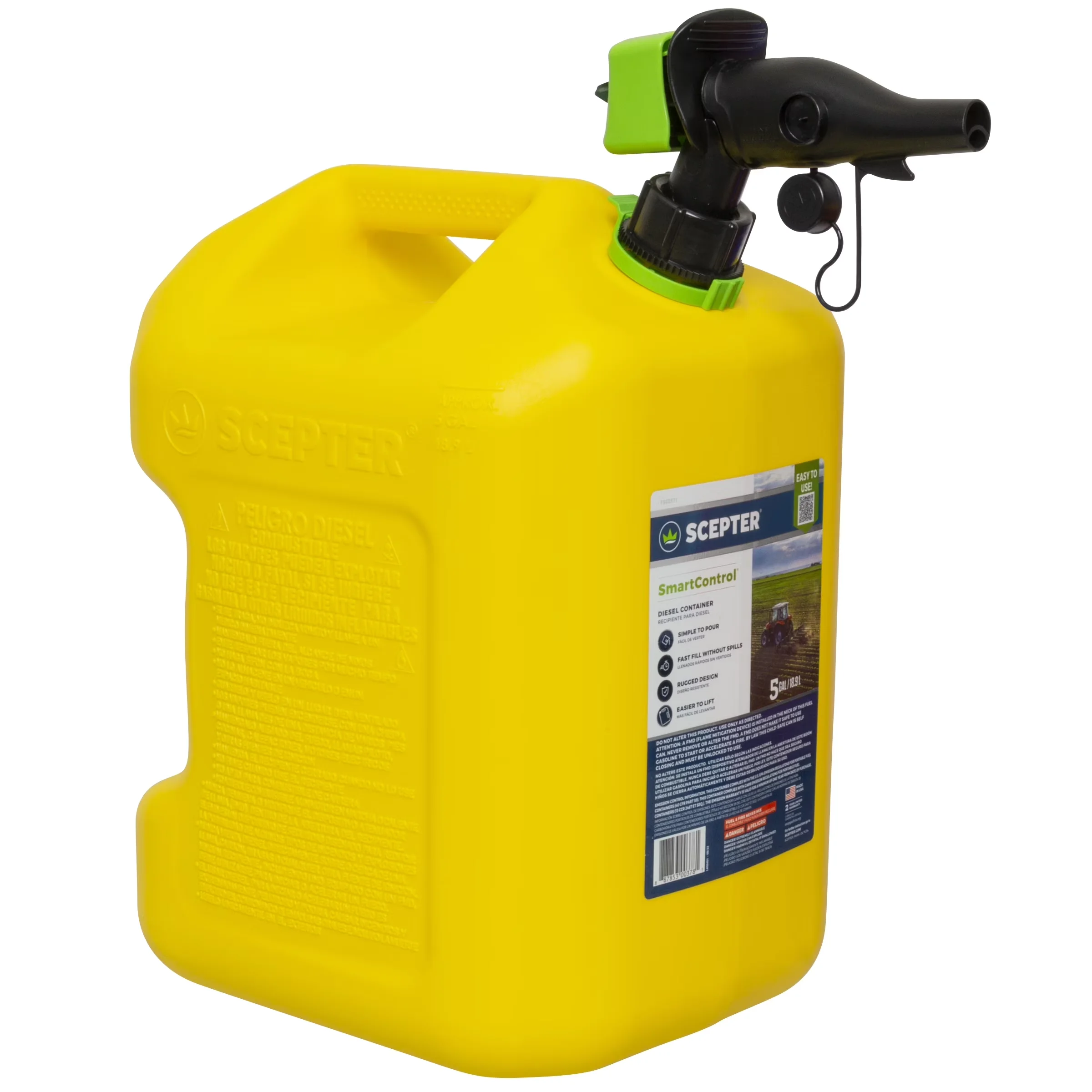 Replacement Parts Accessory Quality with For Emergency, Yellow Gas Can - 5 gal Model 6A53E4