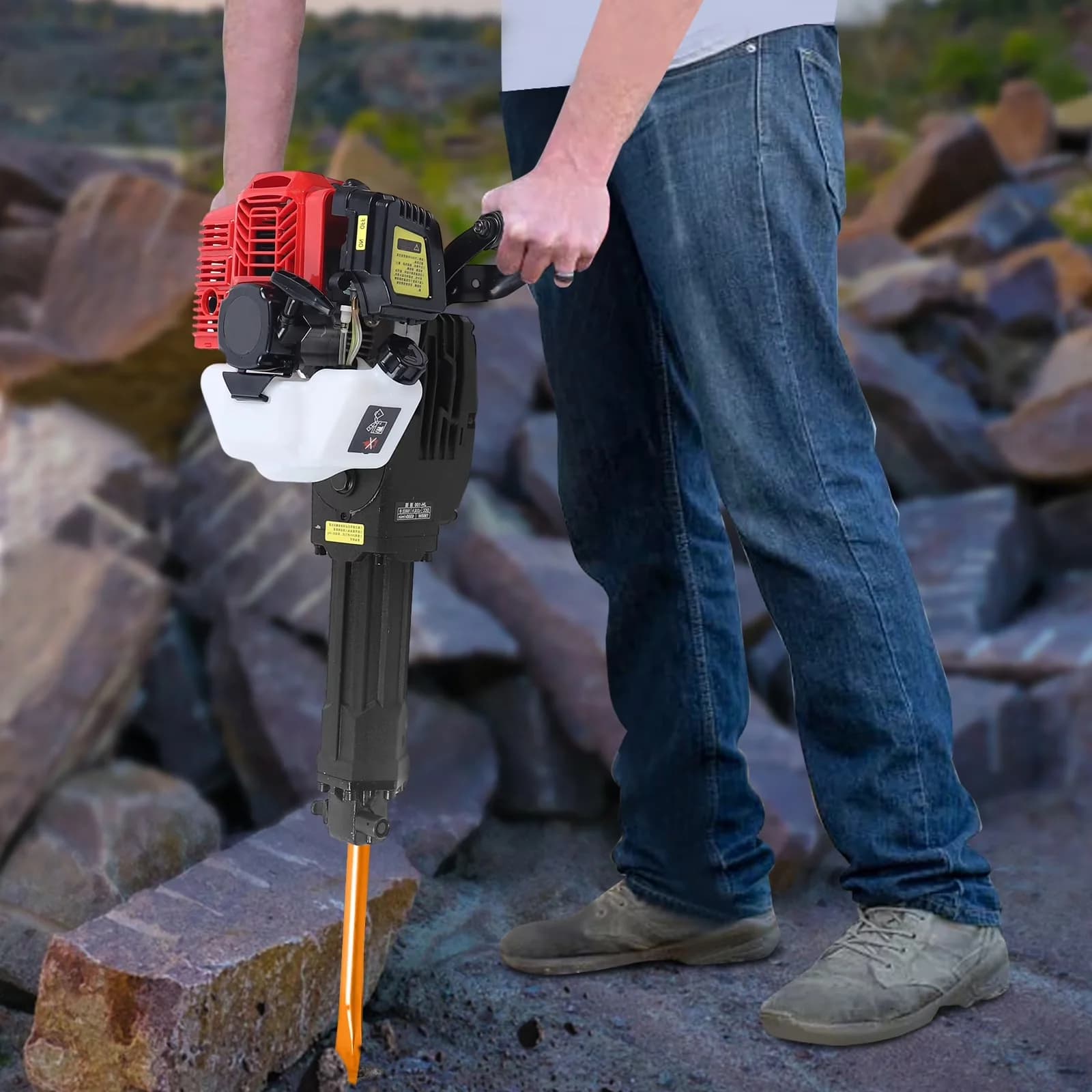 Drills Driver Premium with 1900W, 2 Chisel - Black 52CC - Commercial Quality Model A29049