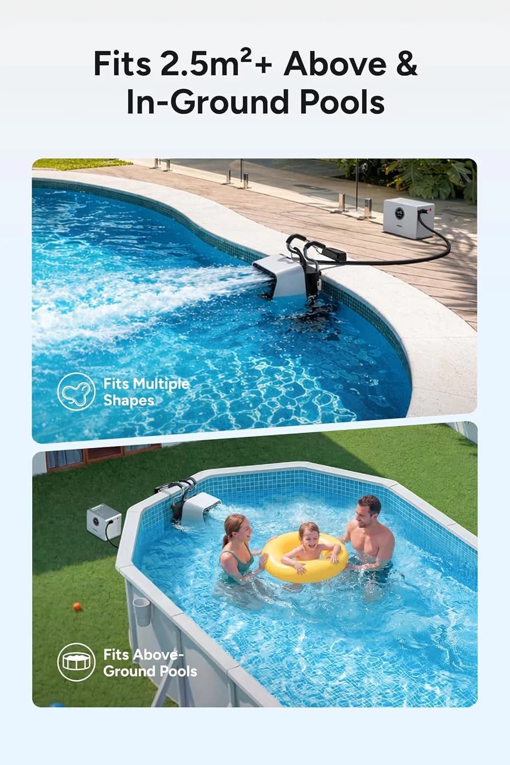 Versatile Hot Tub with Swim Jet X 5 Portable Pool Jet - Sliver 880GPM for Home and Office Model 6AF022