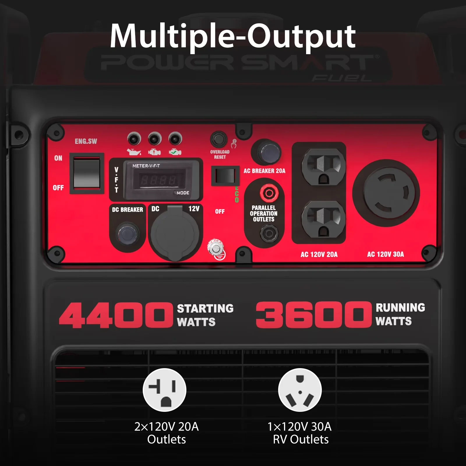 Reliable Generator with 4400W, Low Oil Shutdown, 1.6-gallon fuel tank - 4400 Model 695FD5