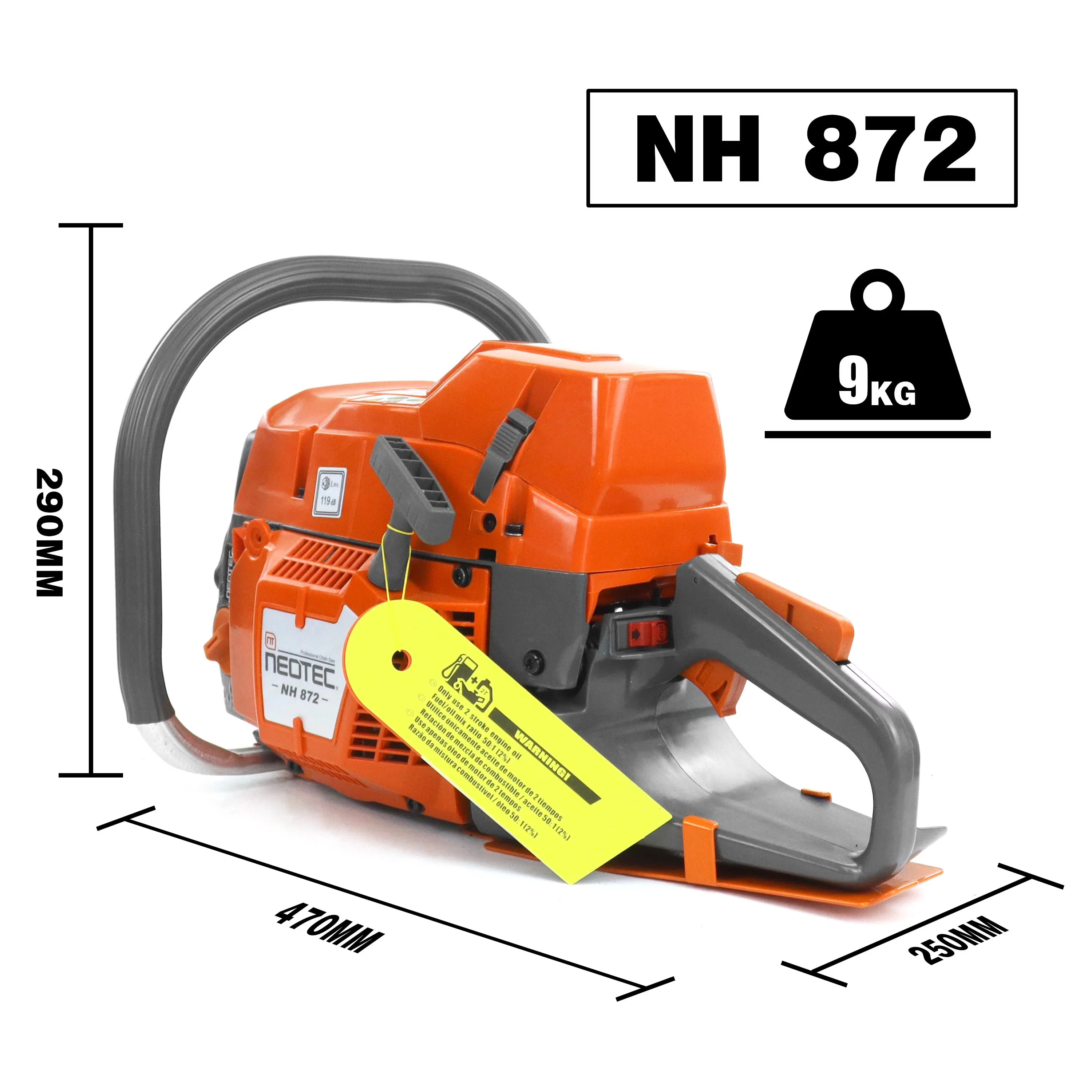 Versatile Chainsaw with Anti-Vibration, Chain Brake, Husqvarna 372XP Motosierra De Gasolina - Model BD7DBB