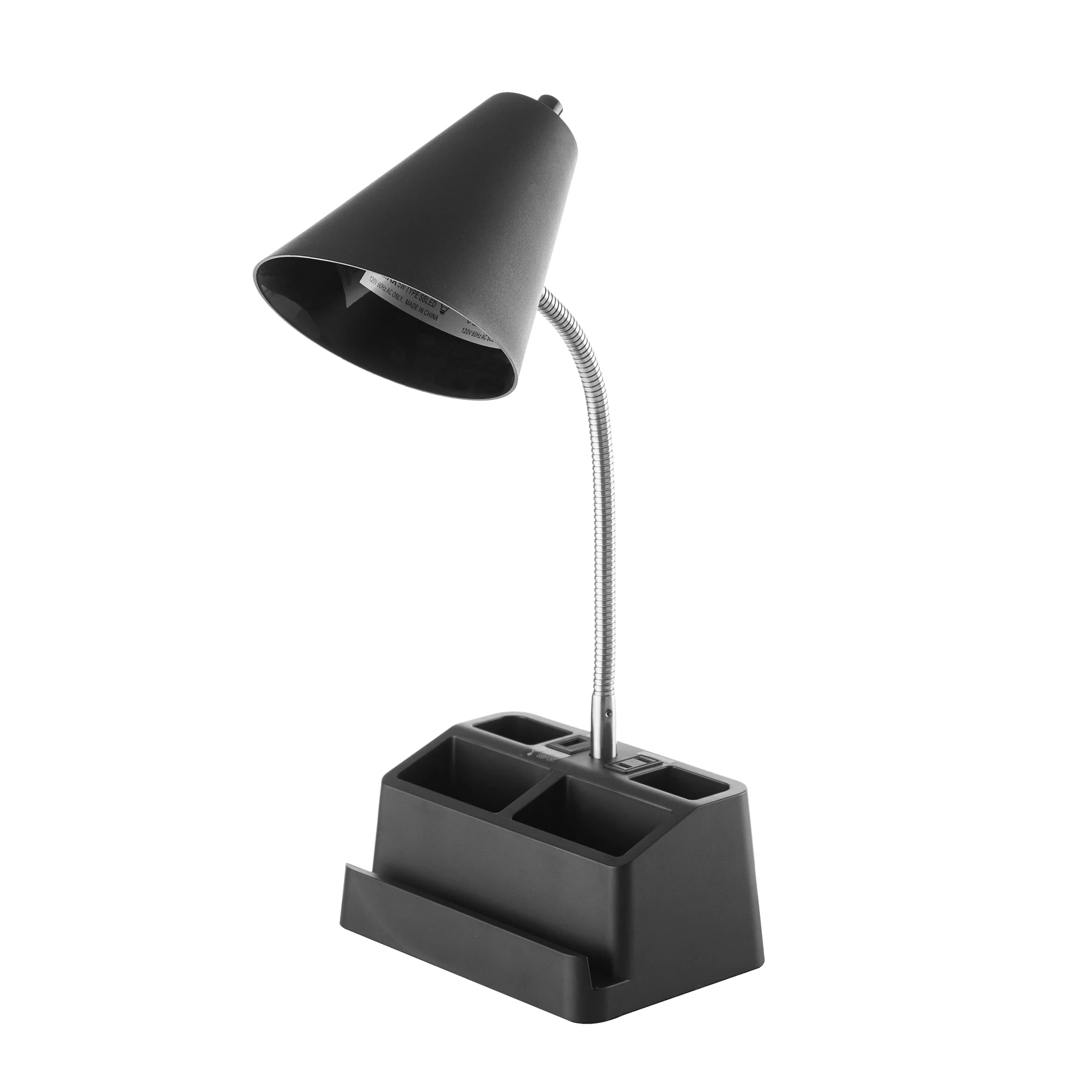 Innovative Desk Lamp with LED, Contemporary, Modern - Plastic Black Adjustable Model BD8E82