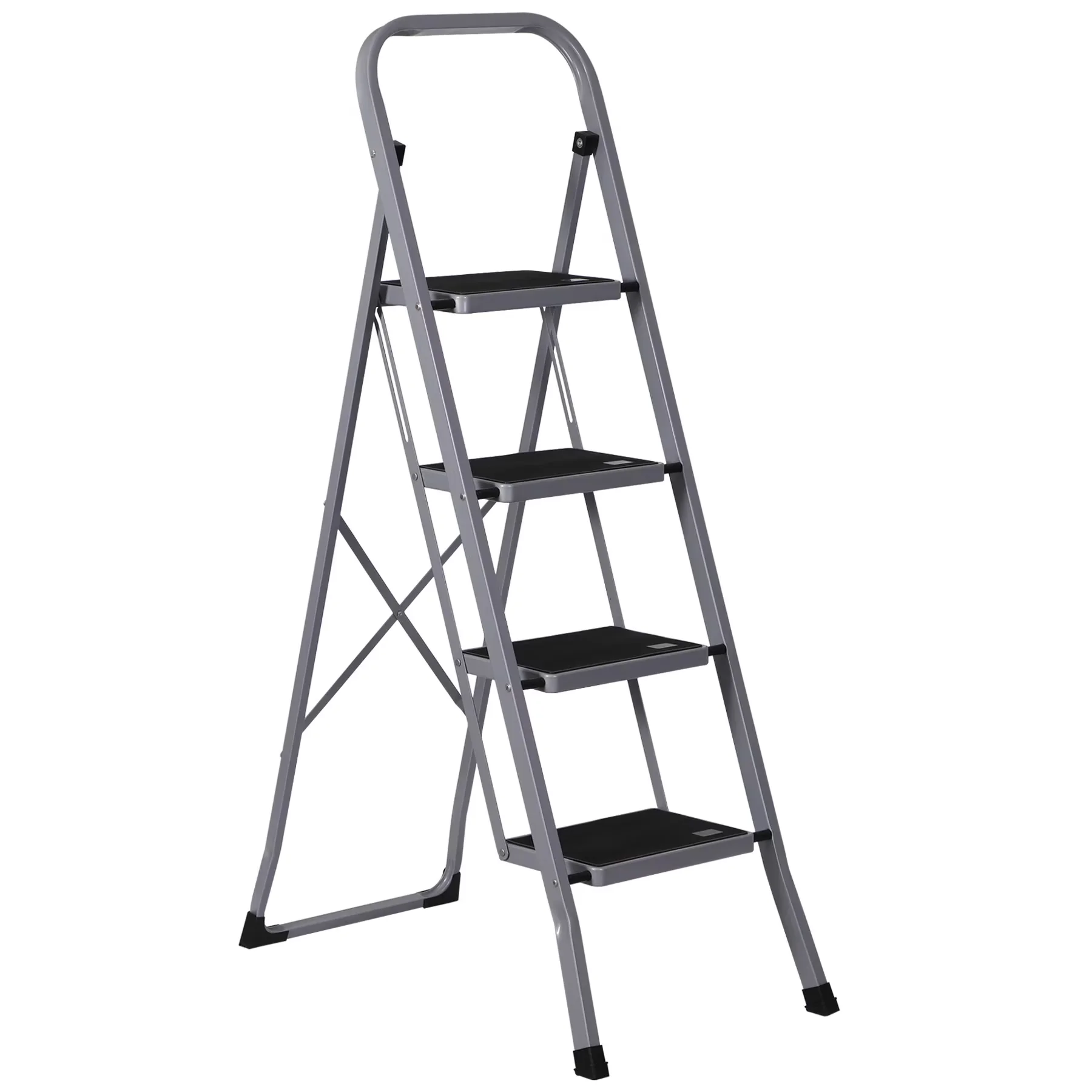Modern Ladders And Step Stool with Foldable, Specifications: - Steel Grey Model 55EC5A