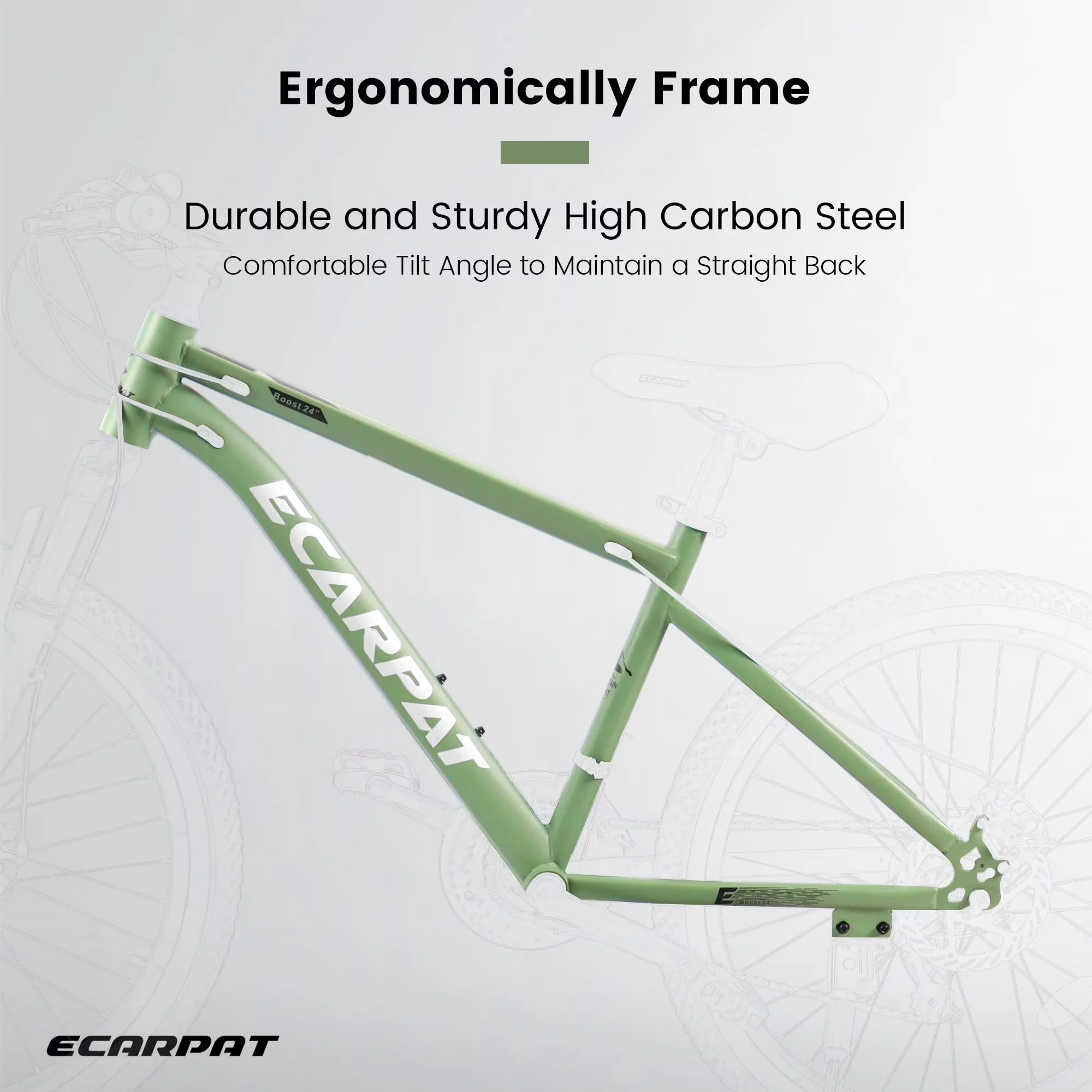 Modern Kids Bike with 24" Mountain - 21 - Space-Saving Design Model E9E973