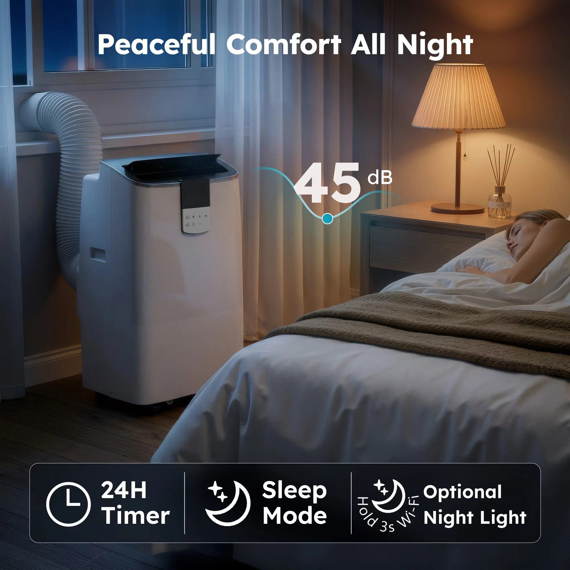 Air Conditioner Innovative with 12000 BTU, Energy Efficient, Wi-Fi Capable - Model CD42BD