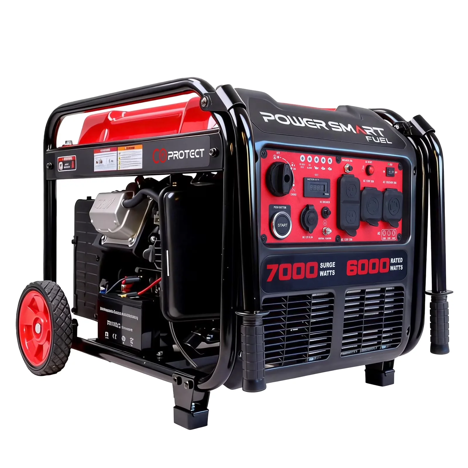 Generator Reliable with 7000W, Co Shut-Off, Usb Port - Ready for Home and Office Model BEA421