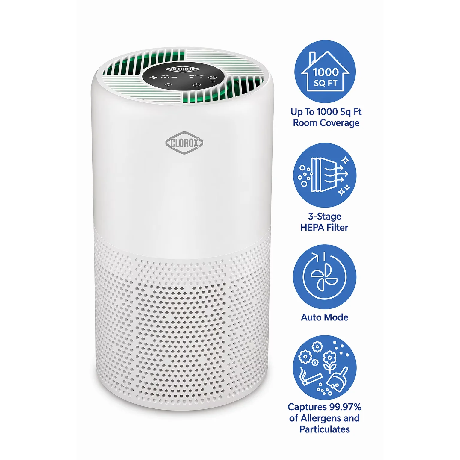 Compact Air Purifier with Variable Speed - White Turbo - Professional Series Model 25E298