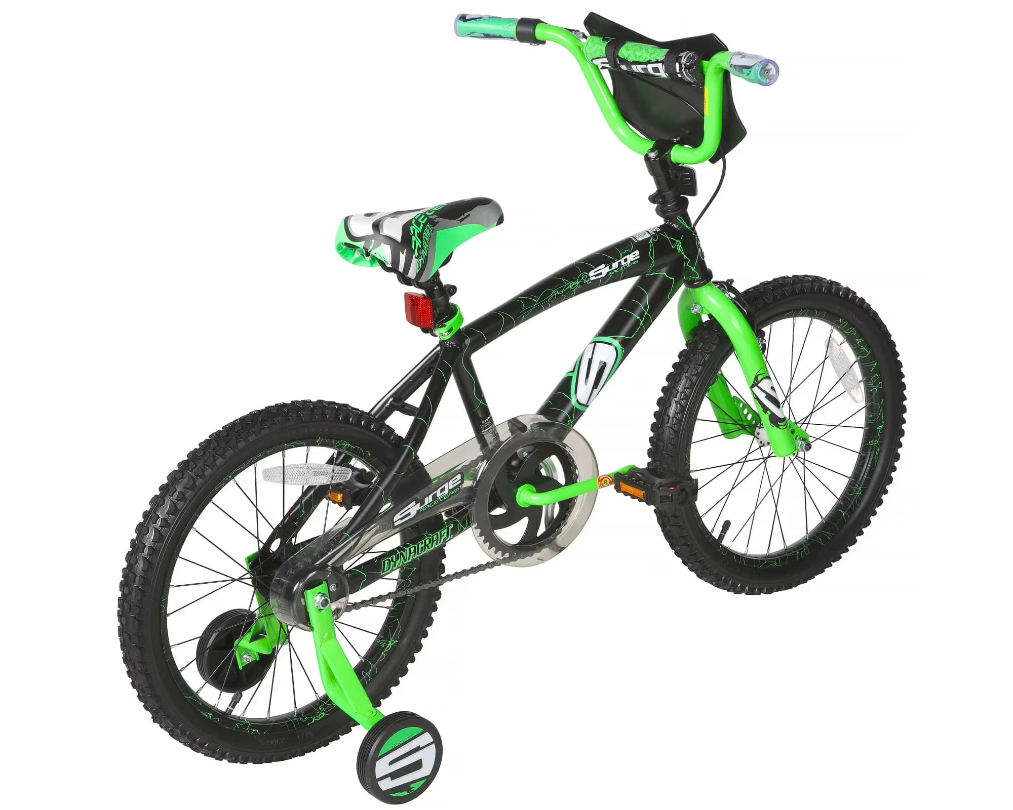 Premium Kids Bike with Adjustable Seat, Seat: Quick-release seat adjustment, Surge Boys 18" BMX - Green Model 6558D0