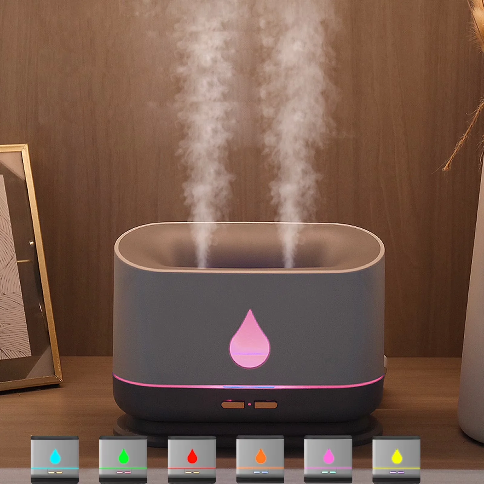 Humidifier Premium with Night Light, Mist Mode, Light Modes - White Large Model 737CF3