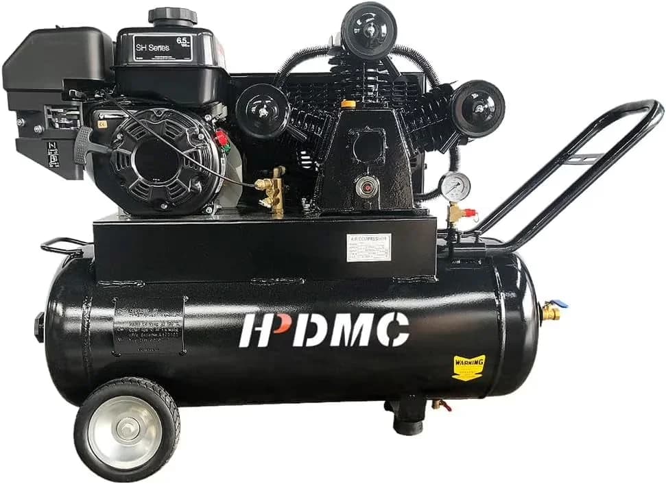 Compact Air Tools Compressor with Automatic Cycling, 17 CFM @ 125 PSI Industrial Grade, Engine - Metal Black Model F96231