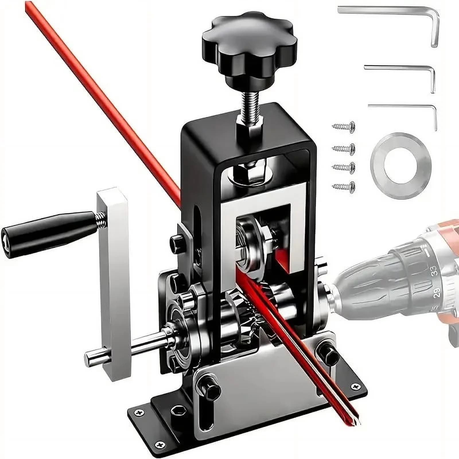 Professional Woodworking with Adjustable, Scrapping Copper Wire Peeler Machine - Silver 0.06-1 inches Model A26B3B