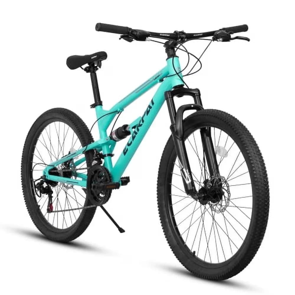 Premium Mountain Bike with Lightweight, Adjustable Speed, Equipped with shock-absorbing front fork - Green Model 390136