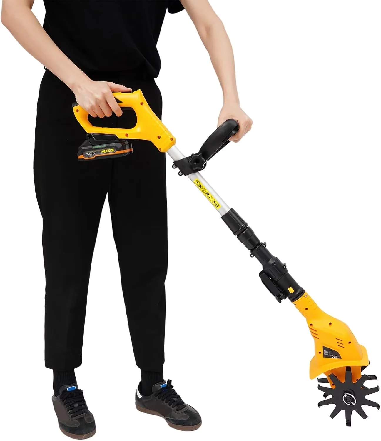 Trillers Cultivator Essential with Battery, 20V, Battery Powered Tilling Machine for Garden - Model B747C6