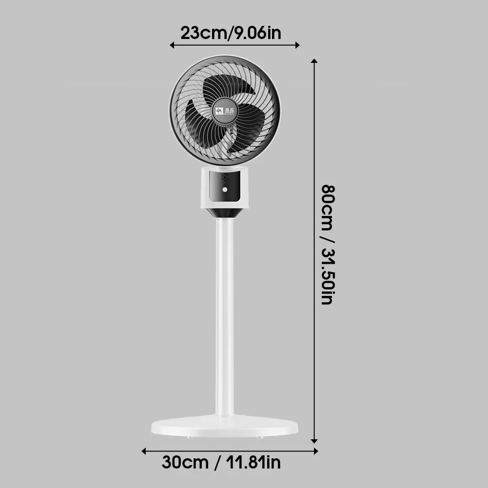 Modern Fans In Cooling with Oscillating, Remote Controlled, Adjustable Height - White Plastic Model E9307B