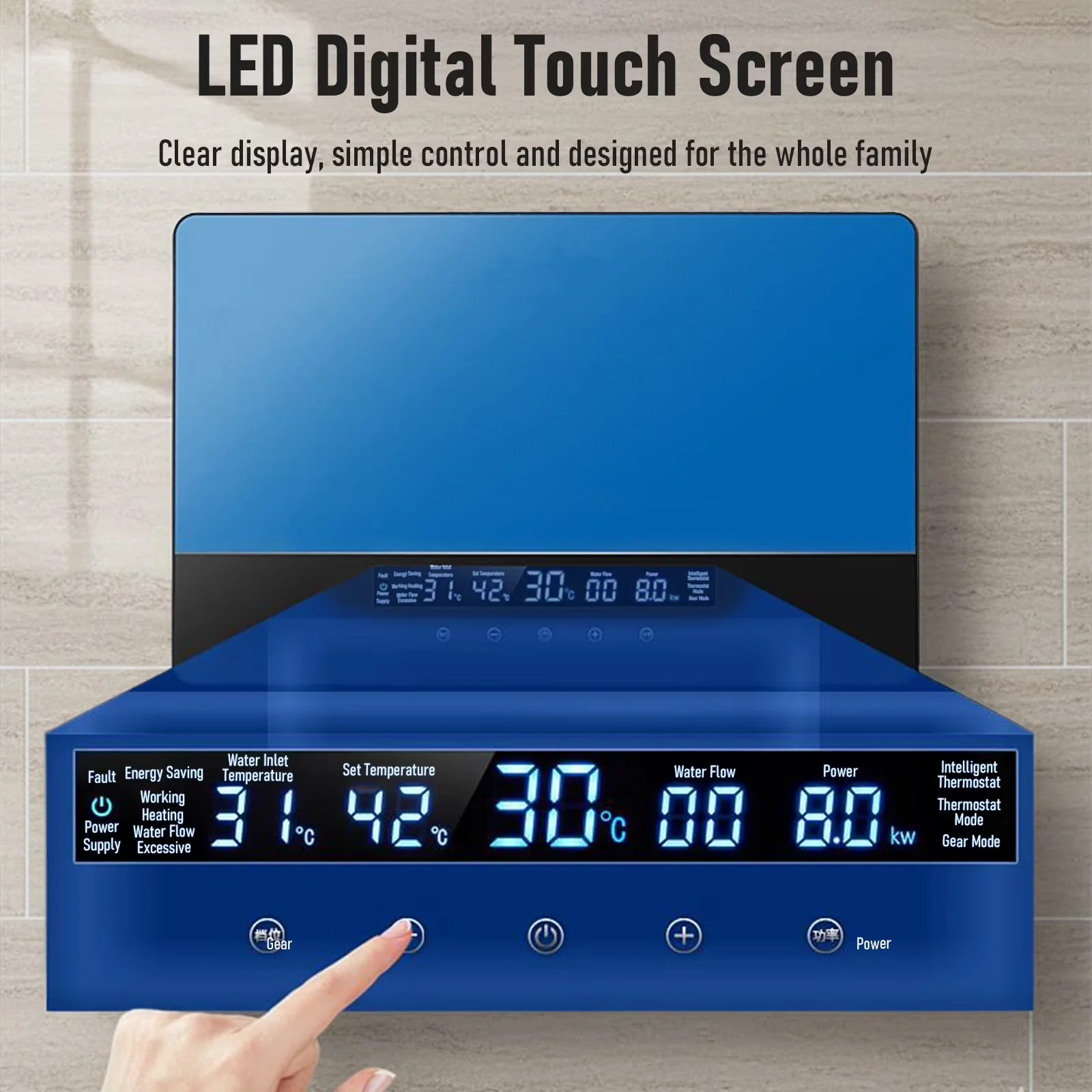 Reliable Plumbing with LED, 110V, Easy Installation for Kitchen, Rv - 5KW Model 023757
