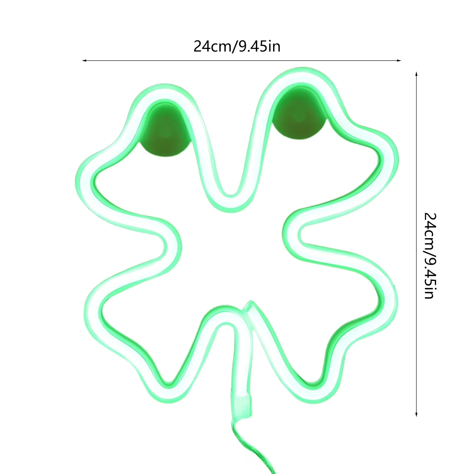 Innovative Novelty Light with LED, Battery, St. Patrick's Day LED Hanging Clover - Green Model FBDF27