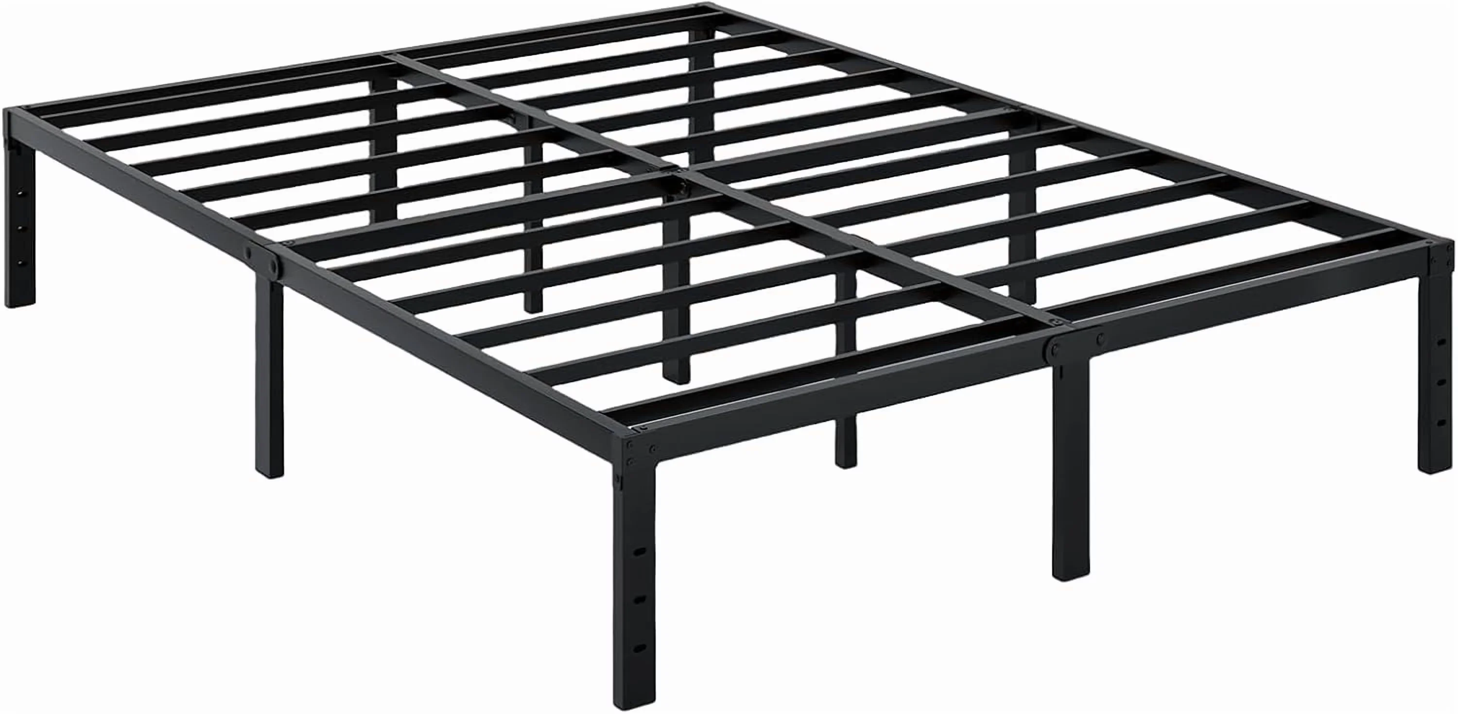 Essential Mattresses Accessory with Headboard Compatible, Adjustable Height - Metal Black Model A42B60