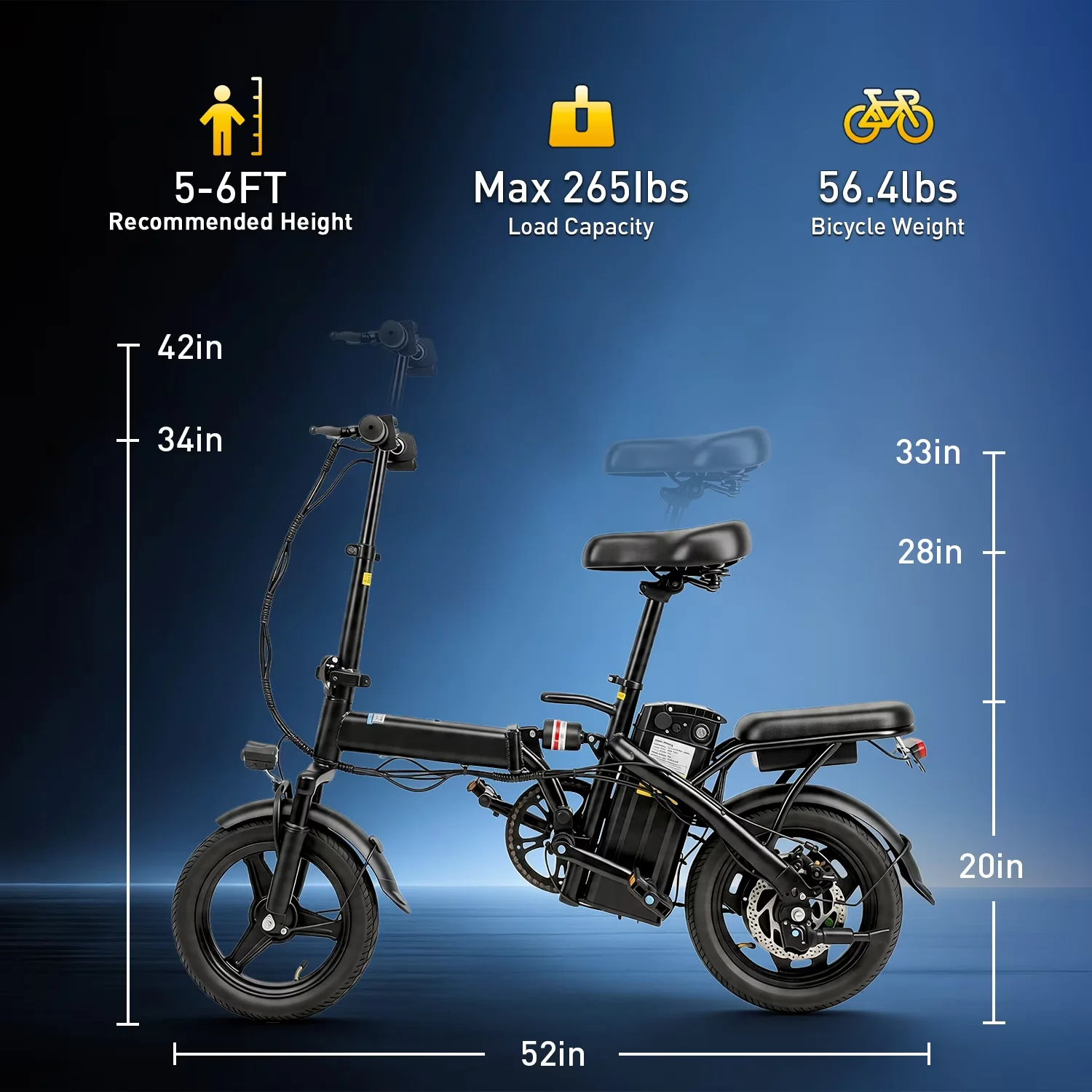 Quality Electric Bike with Battery, 500W, Bicycles - Durable Build Model 26ED7A