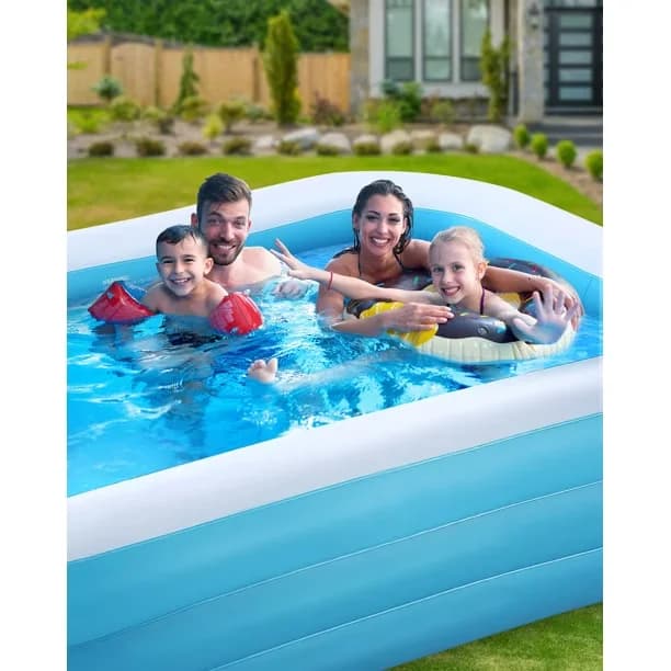 Inflatable Pool Stylish with Rugged & Durable, Portable & Storable, Time-Saving & Labor-Saving Drainage for Outdoor, Party - Model 17DB01