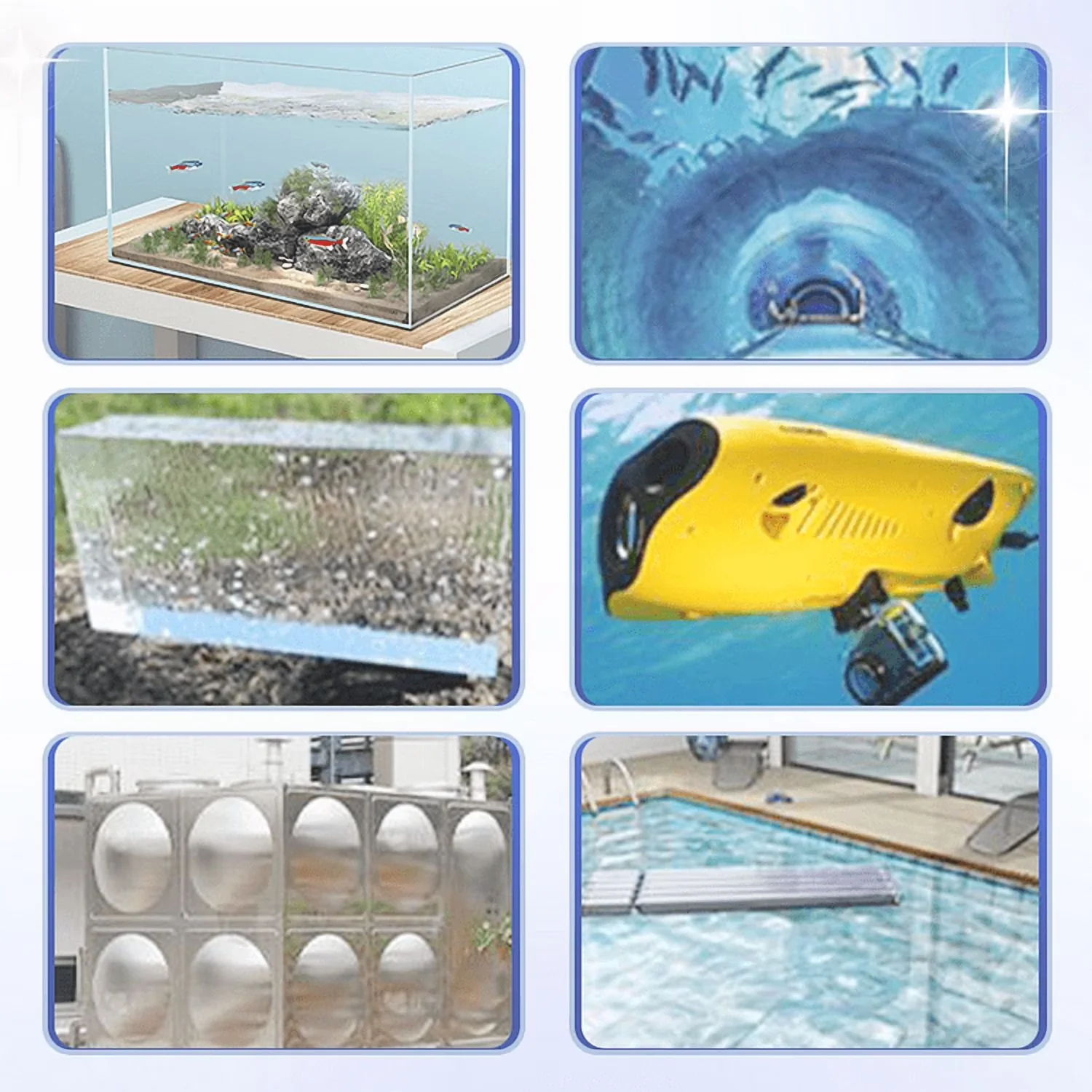 Sleek Building Material with Durable, Underwater Waterproof Adhesive Paste - Plastic Model E0561F