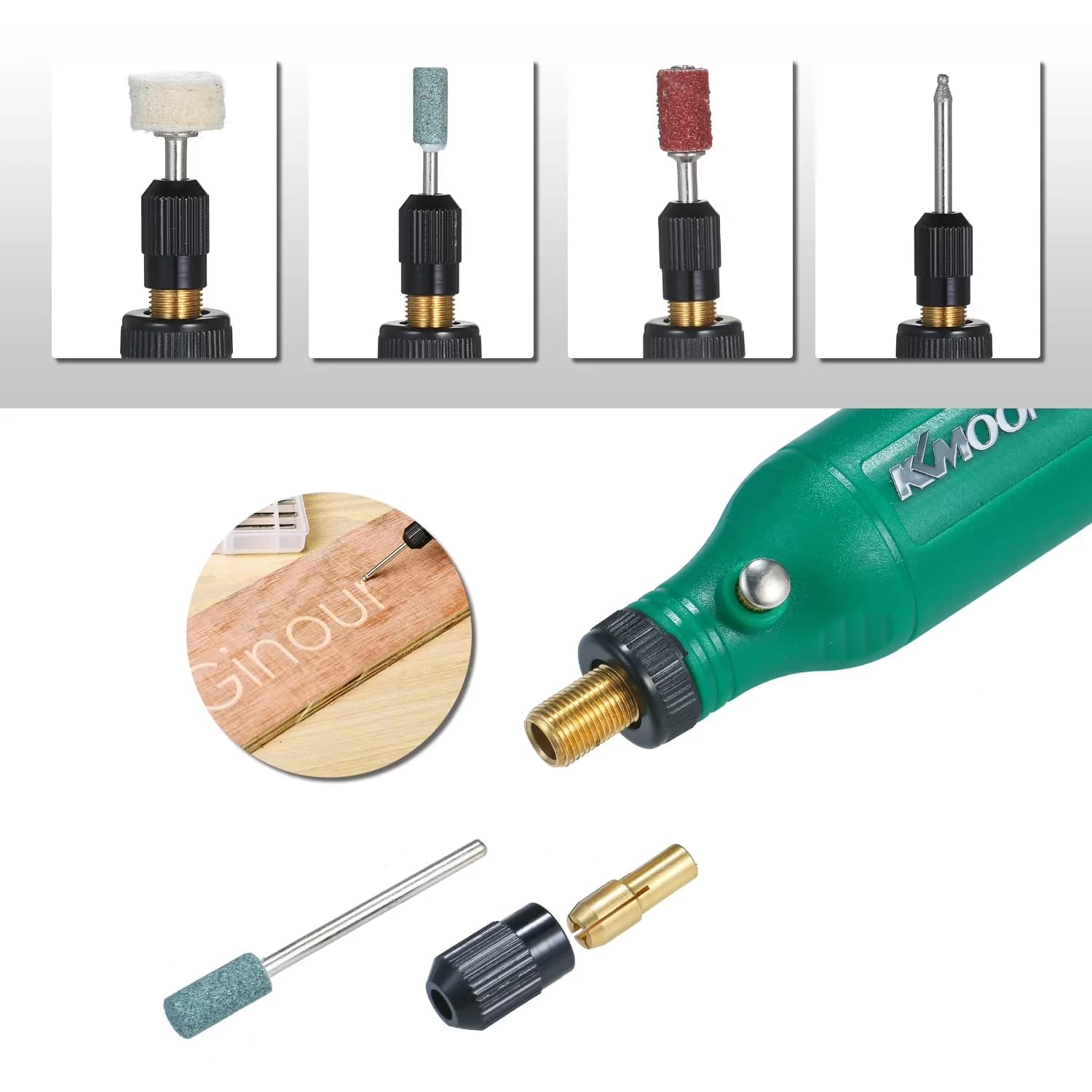 Woodworking Modern with Battery, Handheld - # Green Speed - Built to Last Model 798499