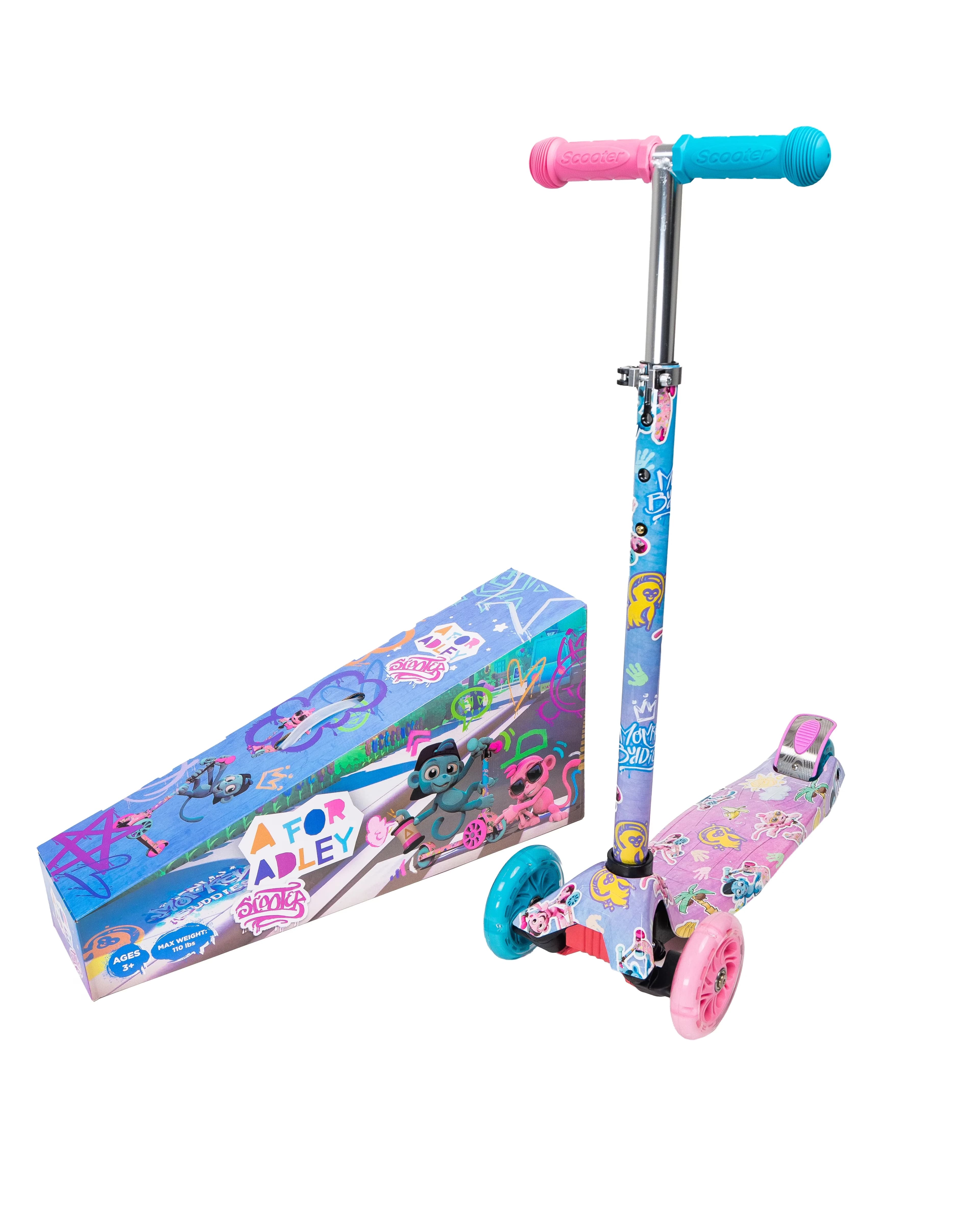 Scooter Premium with Lightweight - Multicolor Aluminum, Plastic, Rubber Model 4CED7A