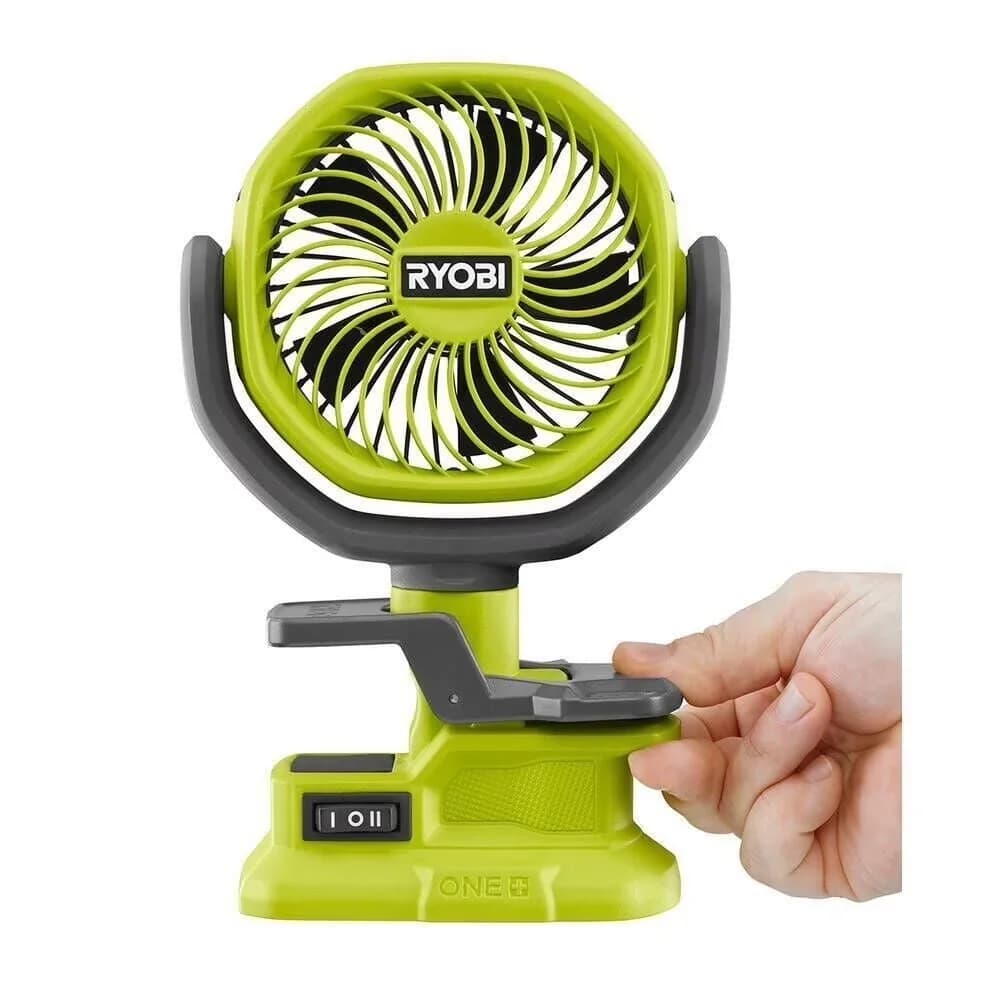 Fans In Cooling Reliable with Battery, Rotating Head, Battery and charger sold separately - Plastic Model D5B295