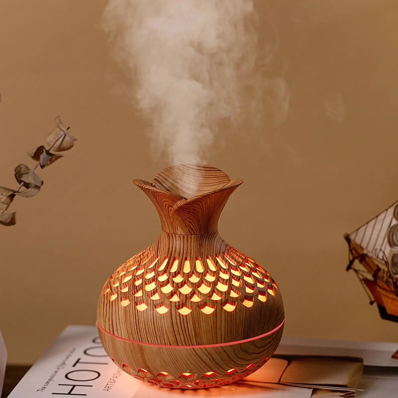 Classic Humidifier with Contemporary, Mist Mode - Plastic, Abs, Pc Yellow for Home Office Model 68DE7C