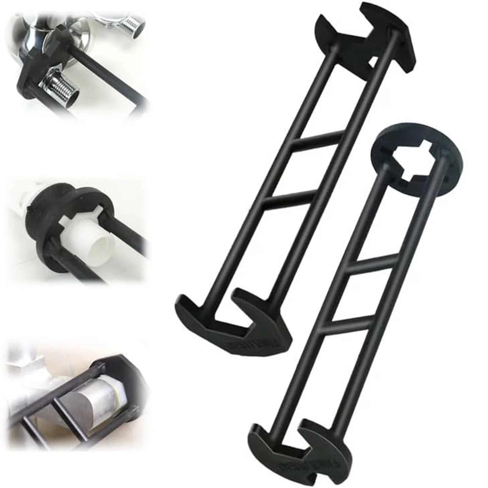 Sleek Hand Tool Set with 360° Rotation, Alloy Steel Sink Wrench - Free Size Model 5E5D6D