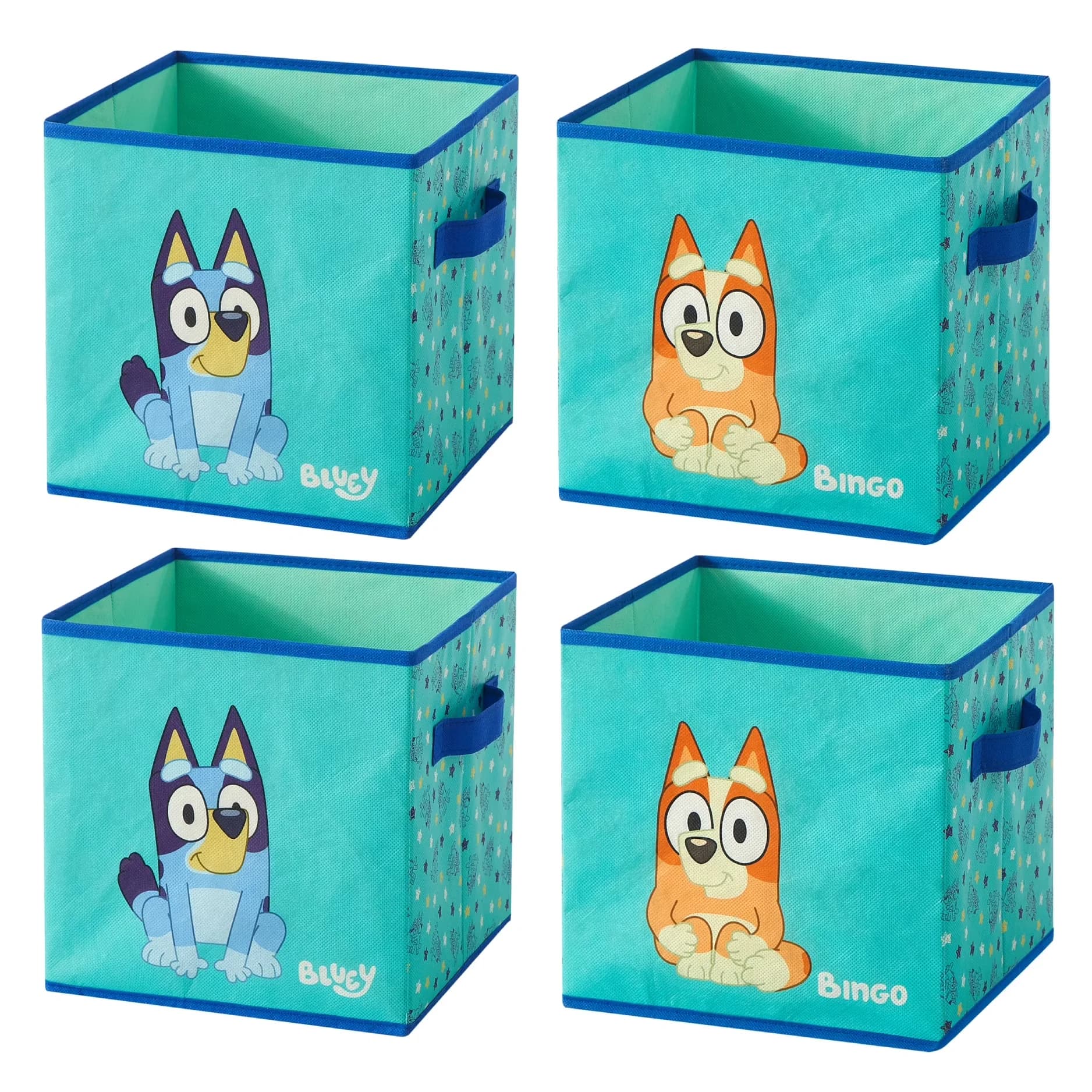 Premium Garage Storage Supply with Collapsible, Carrying Handles, 10" x 10" - Canvas Blue Model 9240B3