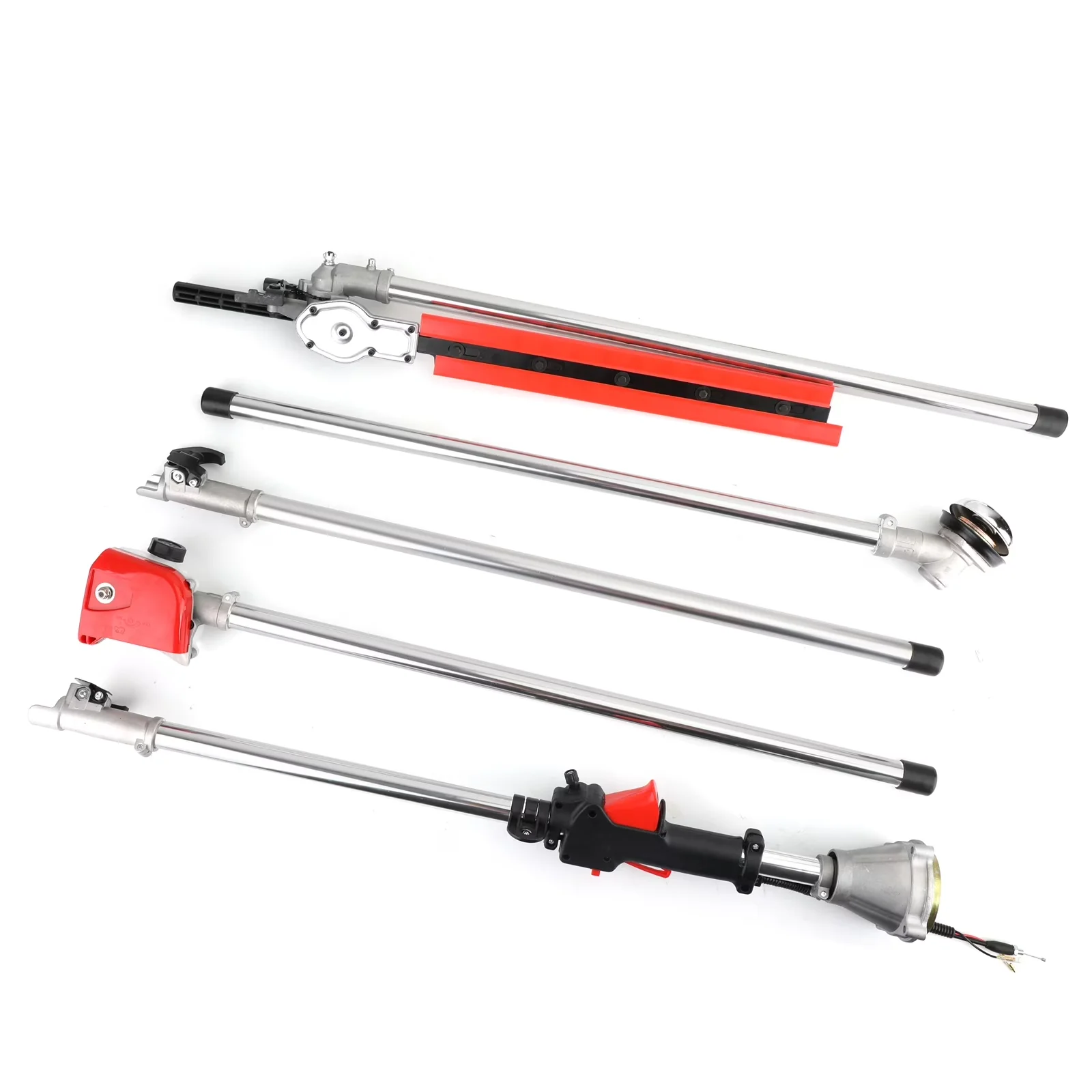 Reliable String Trimmer with Attachment Capable, Hedge &, Engine: 52cc, 2‑stroke, air‑cooled - Red Model 27DF08