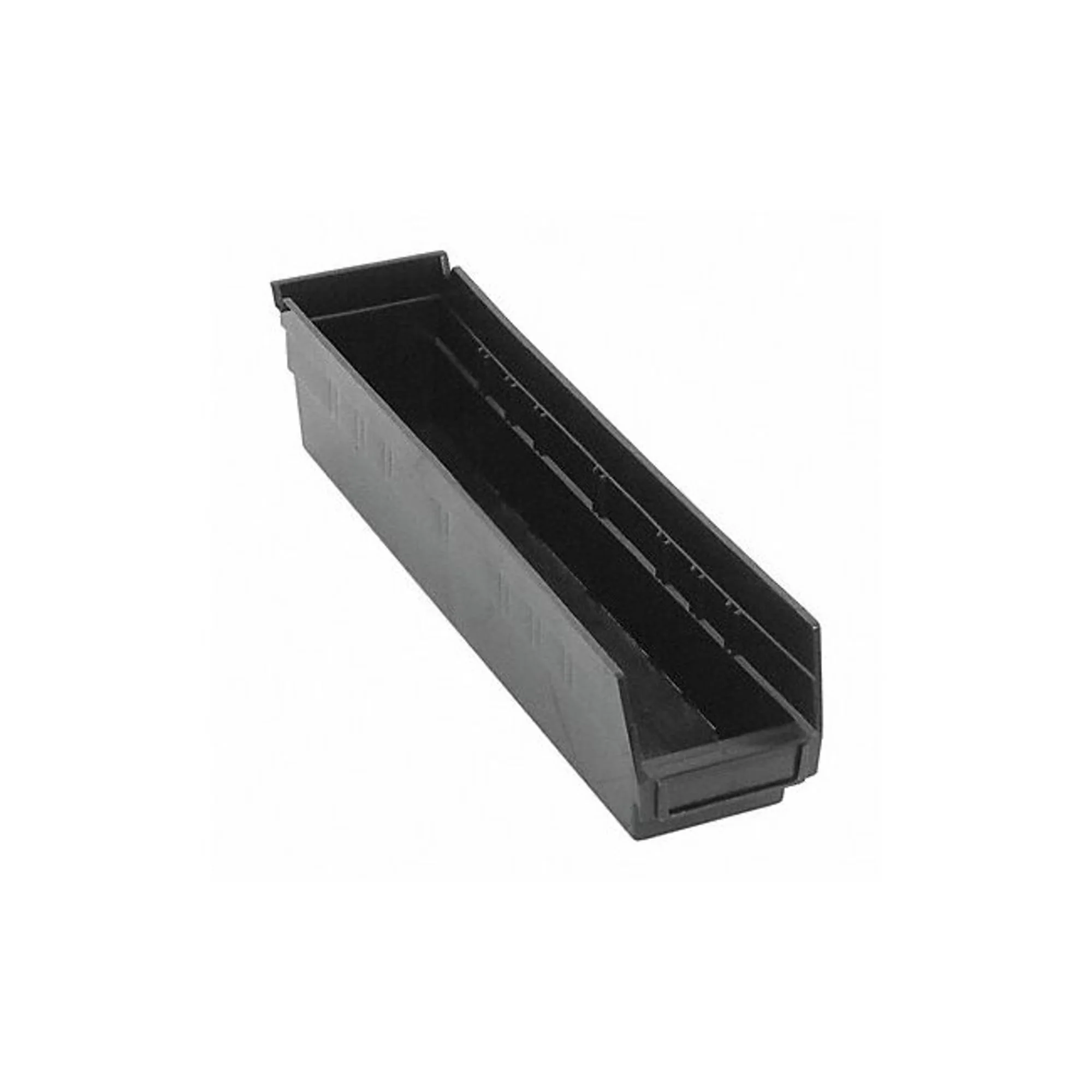 Essential Garage Storage Supply with Stackable, rear hanglock, nesting - Plastic Black Model A0B384
