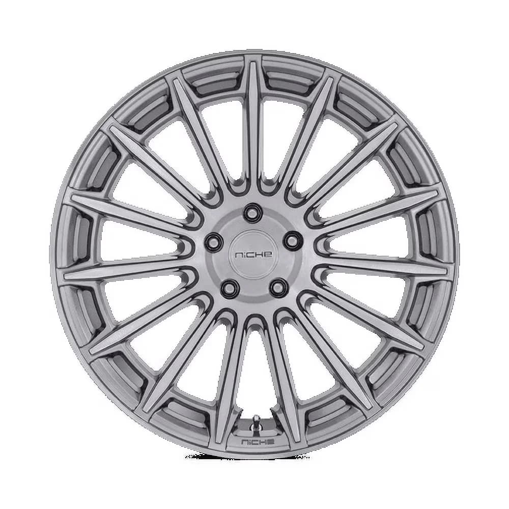 Classic Wheels And Rim with M276209033+38, +38, 5X4.25 bolt pattern - Silver Cast Aluminum Model 3E8BC5