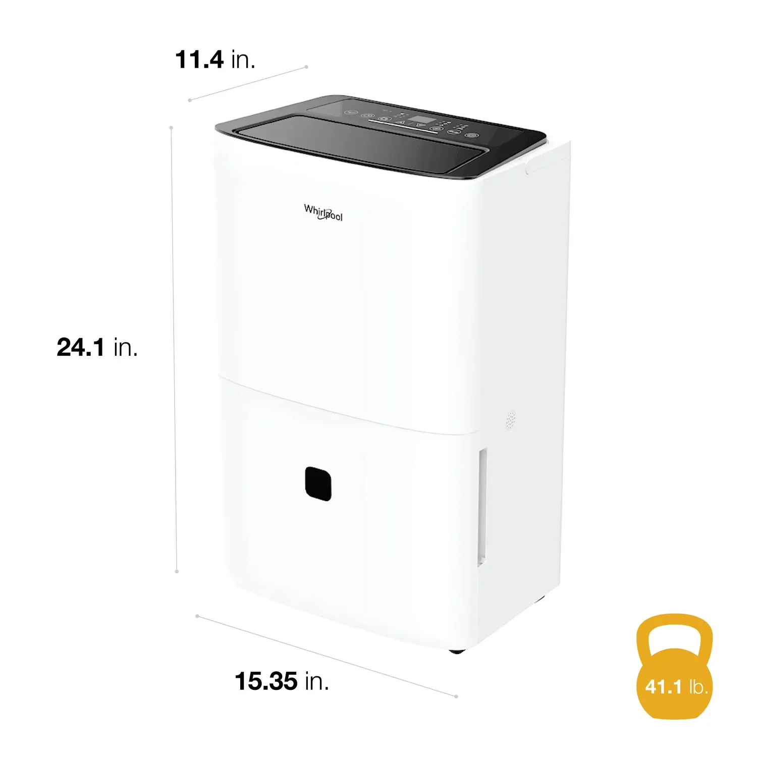 Dehumidifier Modern with Energy Star Certified, 50-Pint in White - White Model 4F9DC8