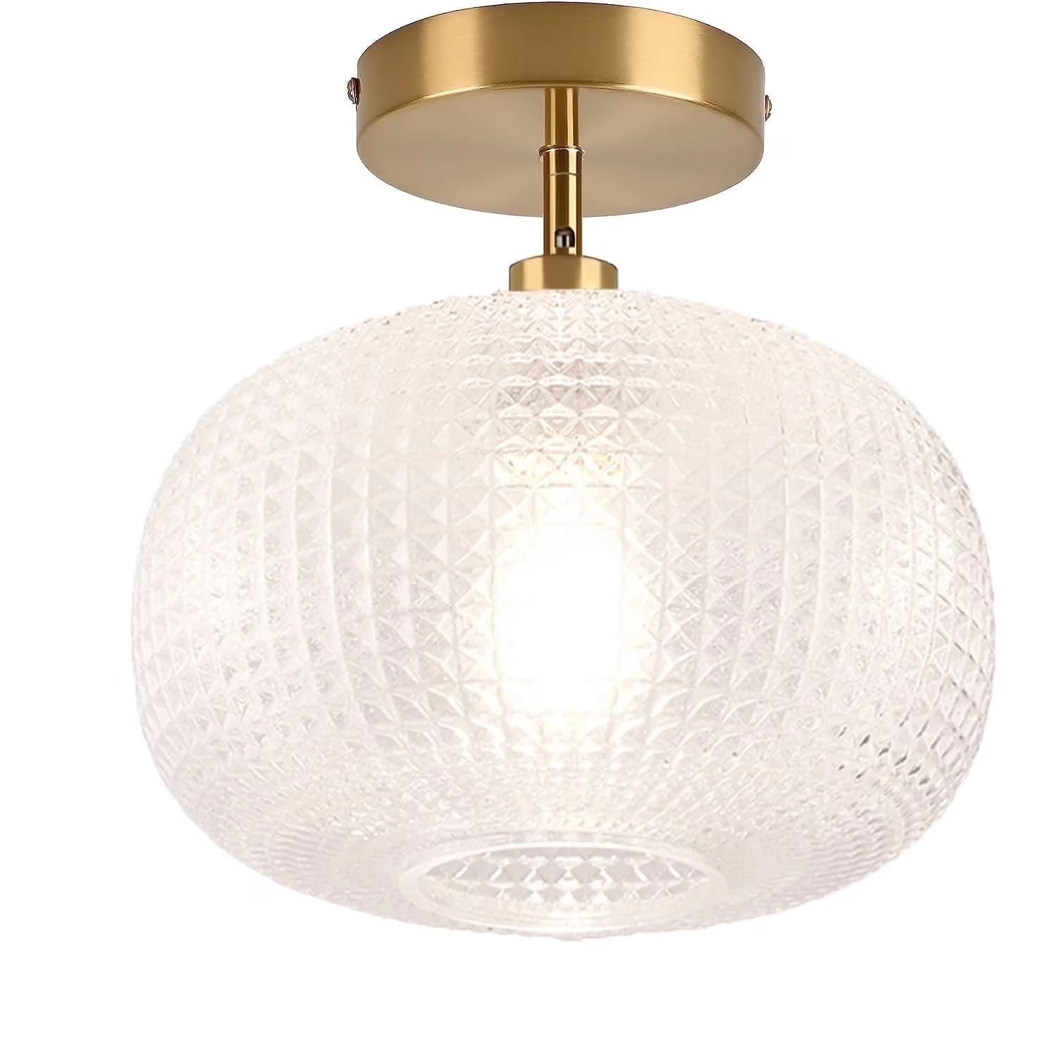 Durable Ceiling Lights Fixture with Incandescent, Modern, Energy Efficient - Gold Metal for Living Room, Bedroom Model 6570F0