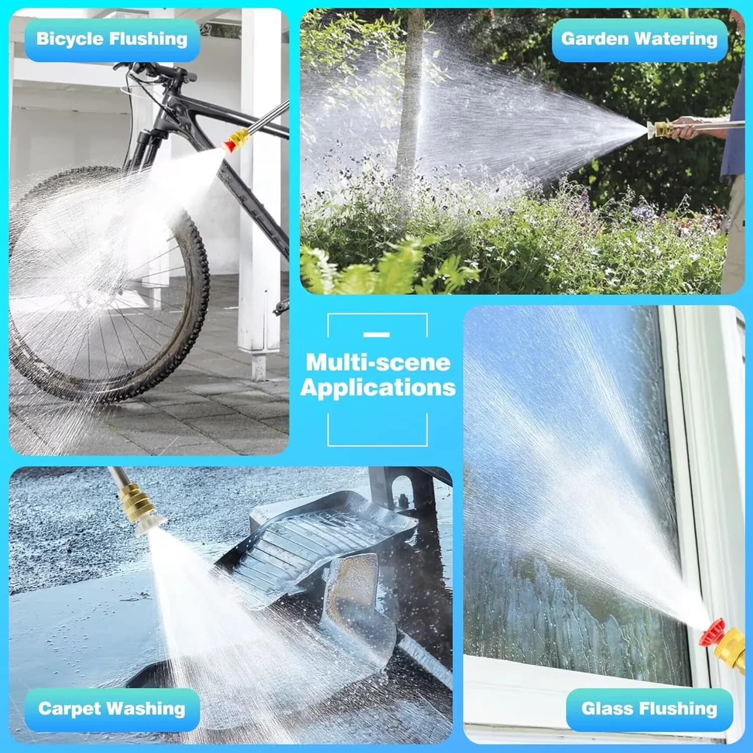 Durable Pressure Washer with Battery, Cordless, Portable Cordless Powerful - Model 8BD4F5