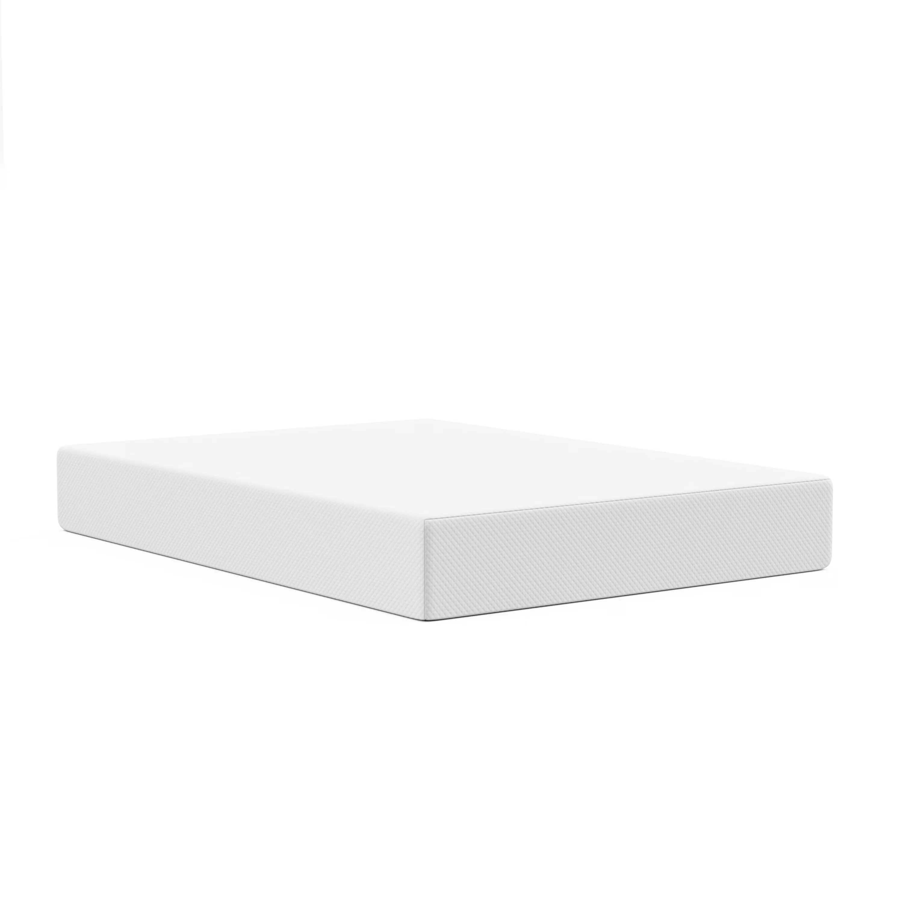 Durable Mattresses Accessory with Breathable Construction, Hypoallergenic, Removable Cover - White Memory Foam, Fabric Model 69908D