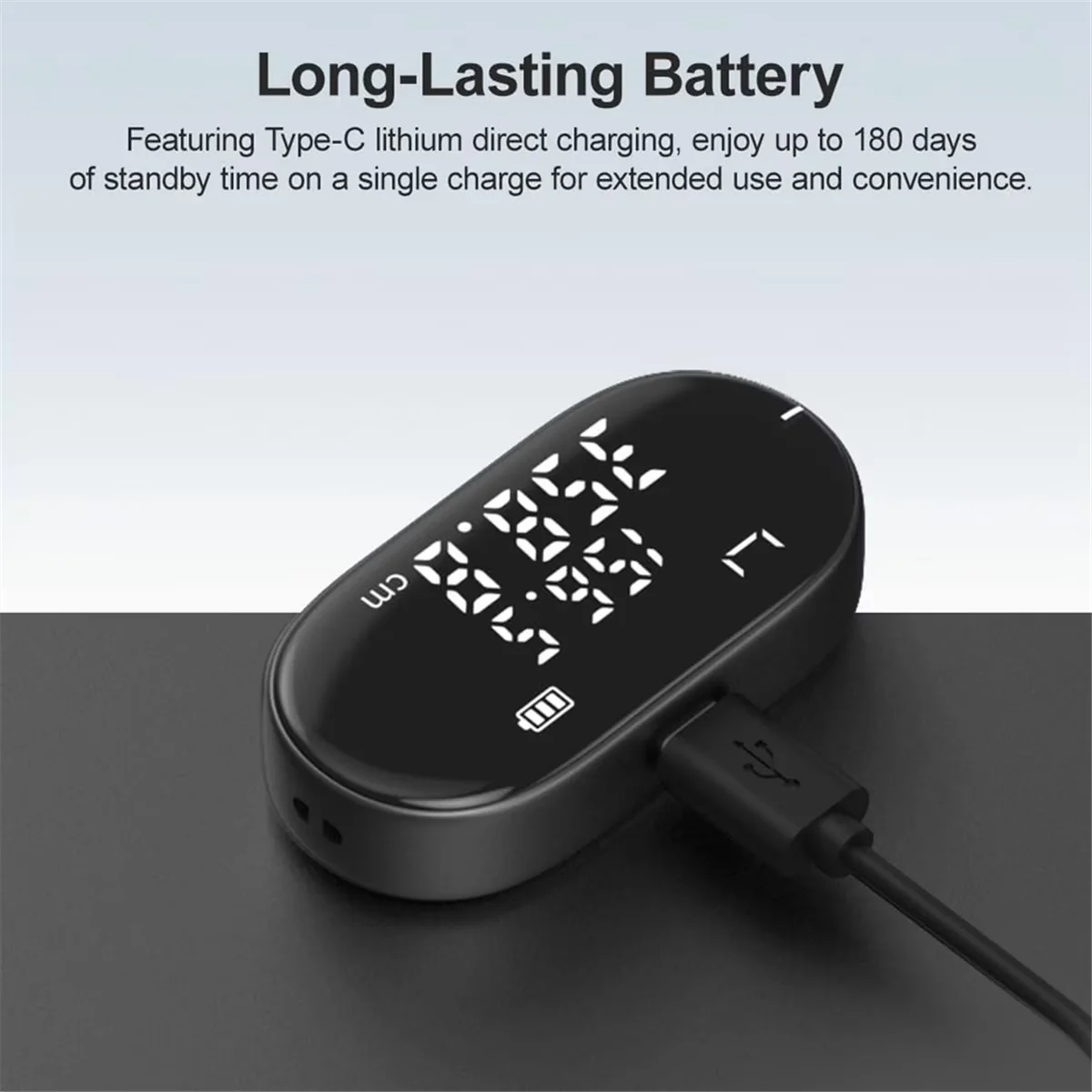 Versatile Measuring Layout with 328-Ft, Digital Tape Measure - Black Plastic Model DE7B44
